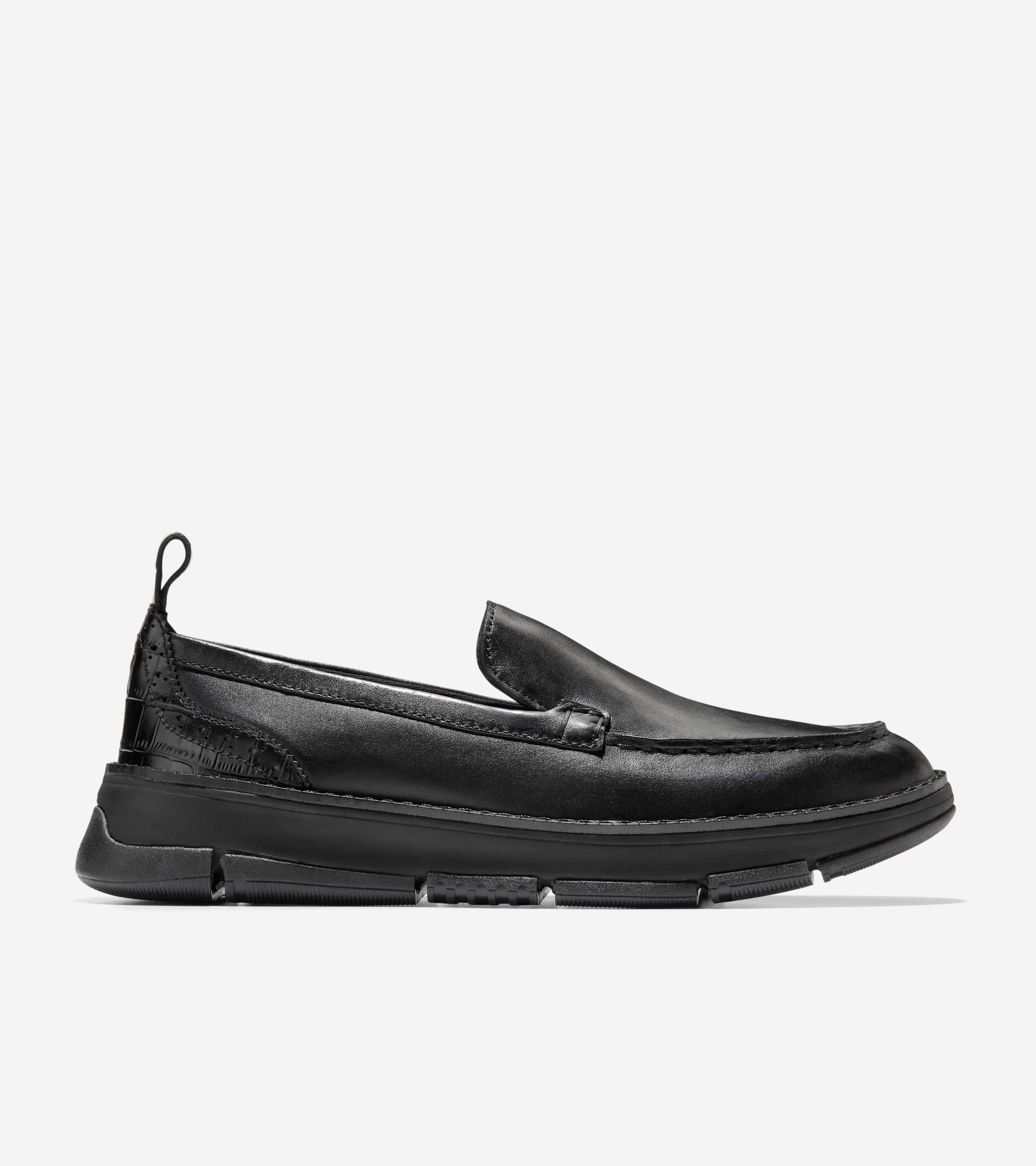Women's ZERØGRAND Rella Venetian Loafers-Black