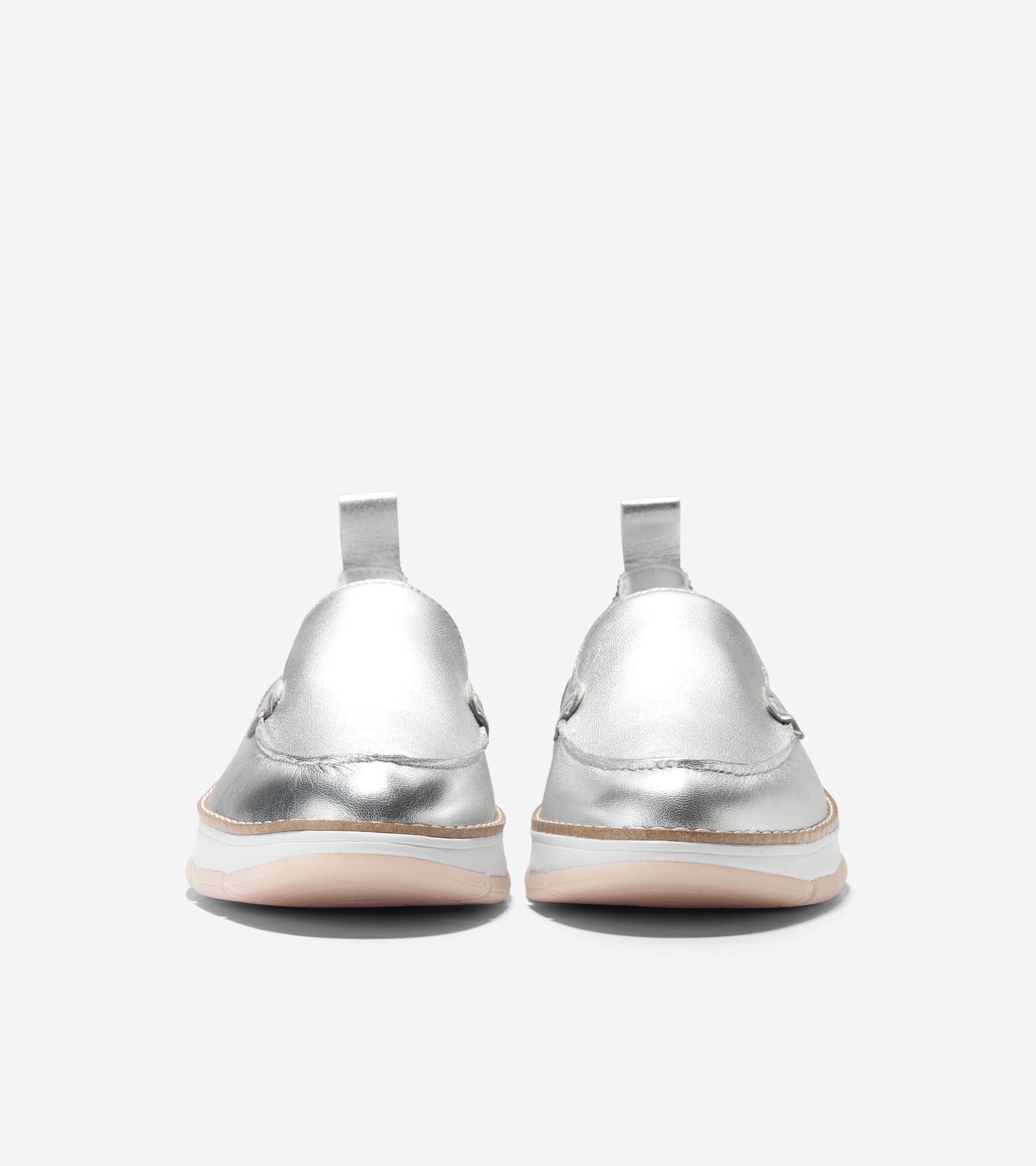 Women's ZERØGRAND Rella Venetian Loafers in Silver | Cole Haan