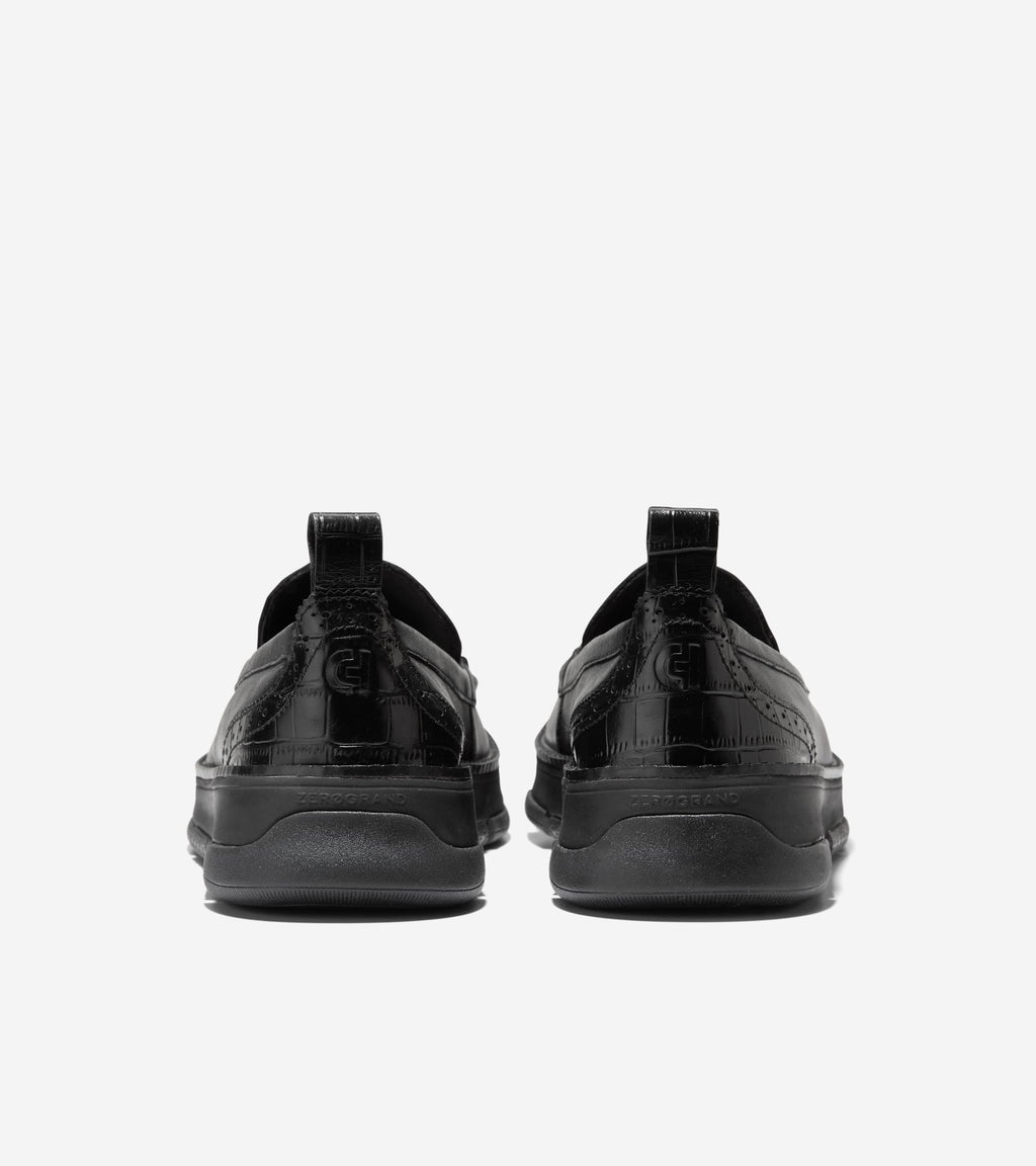 Women's ZERØGRAND Rella Venetian Loafers-Black