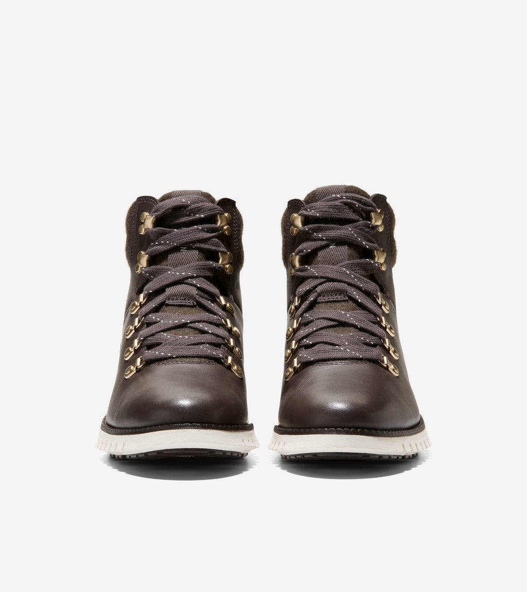 Women's ZERØGRAND Remastered Waterproof Hiking Boots-Dark Chocolate