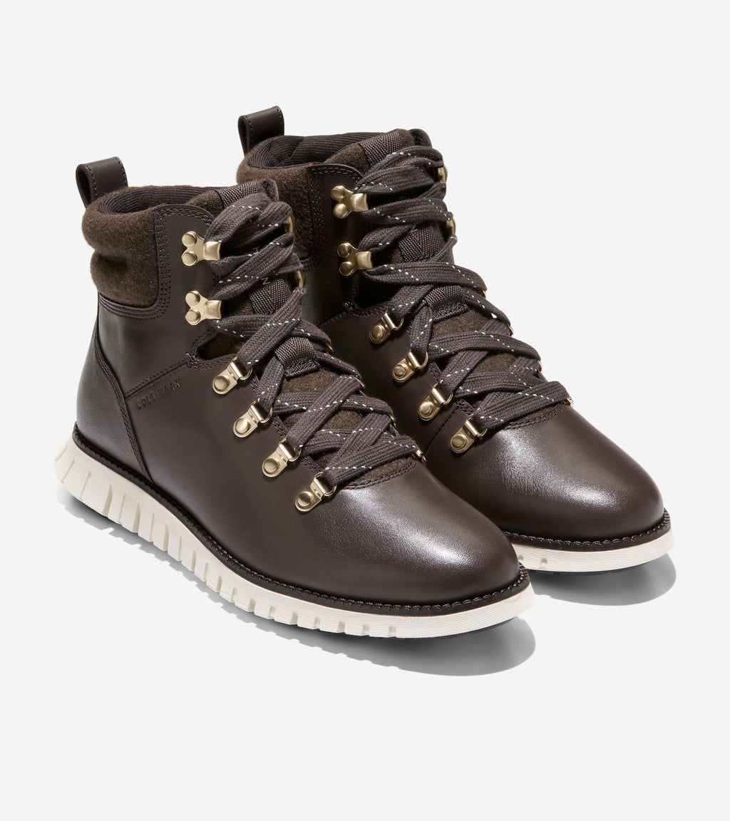 Women's ZERØGRAND Remastered Waterproof Hiking Boots-Dark Chocolate