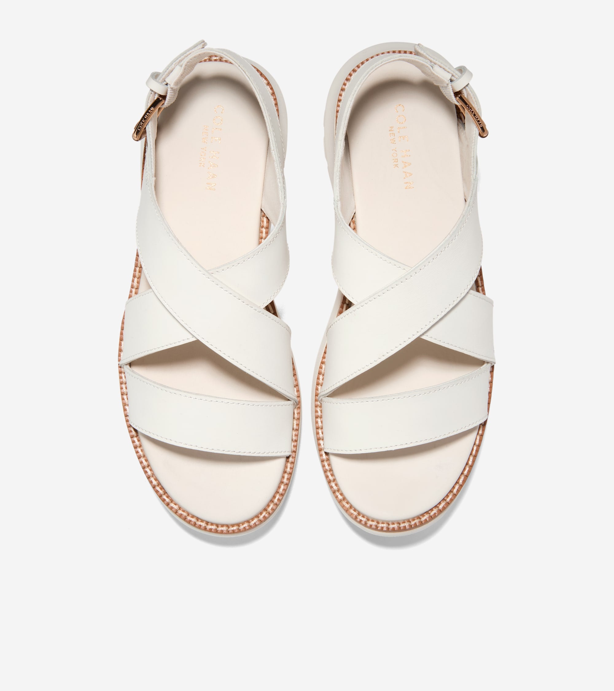 Women's ZERØGRAND Rexanna Sandals in White | Cole Haan