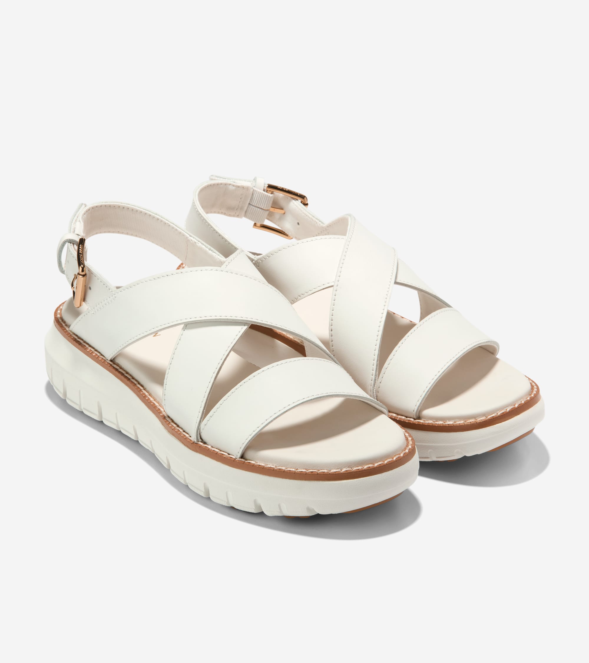 Women's ZERØGRAND Rexanna Sandals in White | Cole Haan