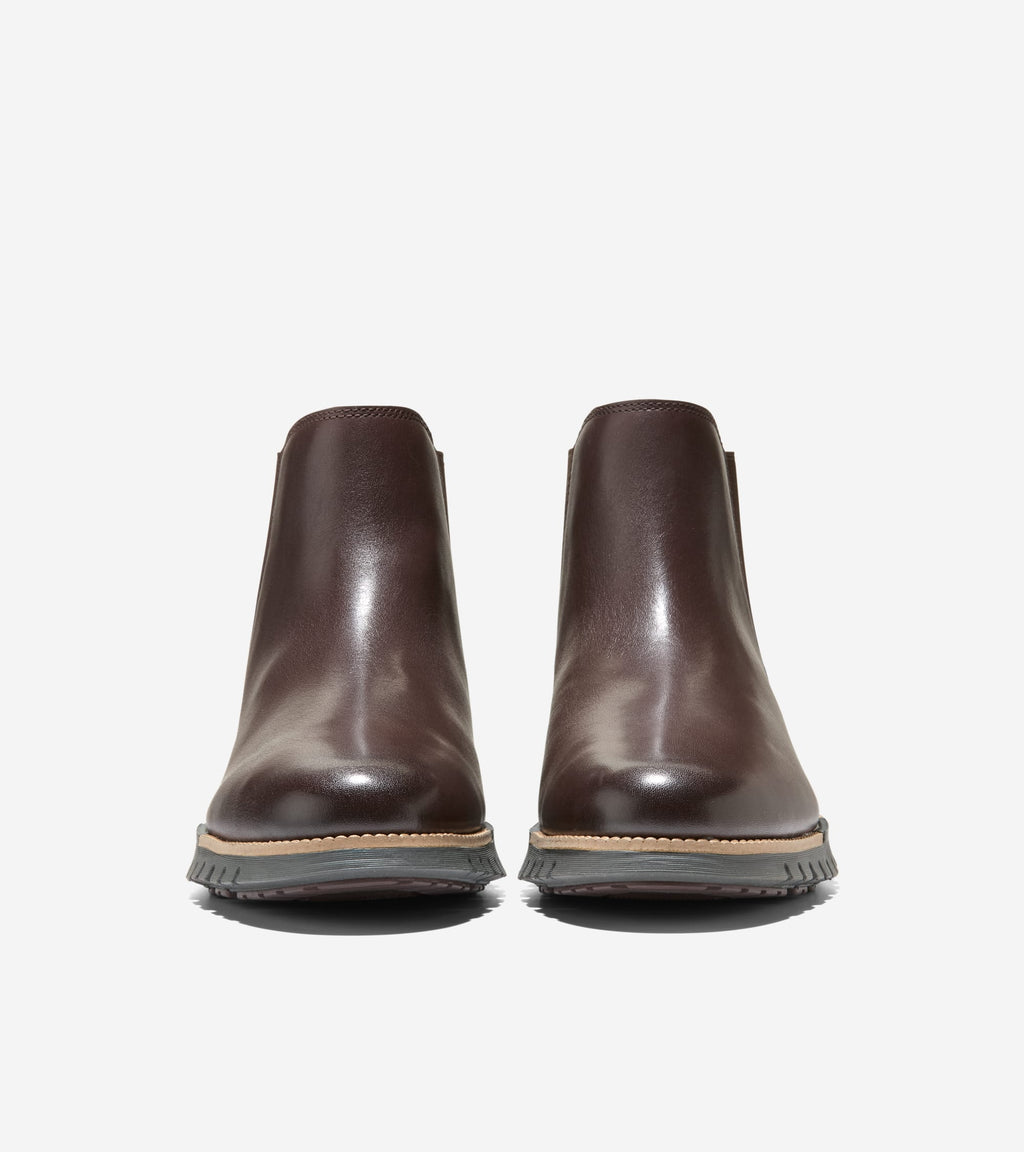Men's ZERØGRAND Remastered Waterproof Chelsea Boots-Madeira-Natural-Irish Coffee