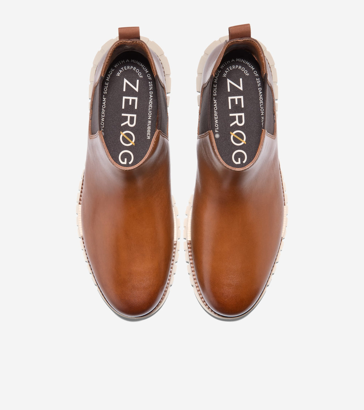 Men's ZERØGRAND Remastered Waterproof Chelsea Boots-British Tan-Dark Chocolate