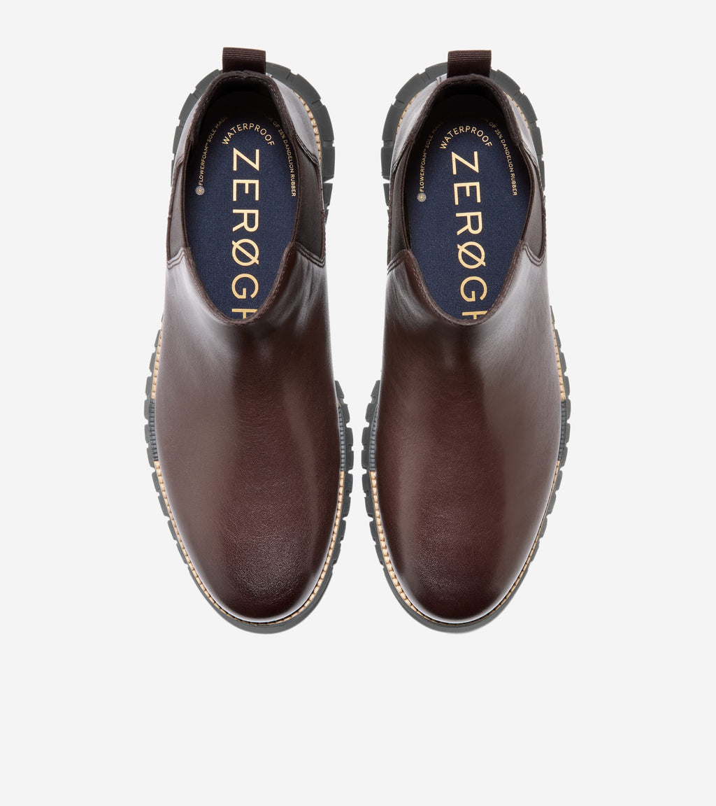 Men's ZERØGRAND Remastered Waterproof Chelsea Boots-Madeira-Natural-Irish Coffee