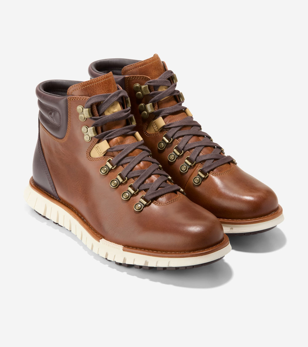 Men's ZERØGRAND Remastered Waterproof Hiking Boots-Woodbury-Madeira-Birch