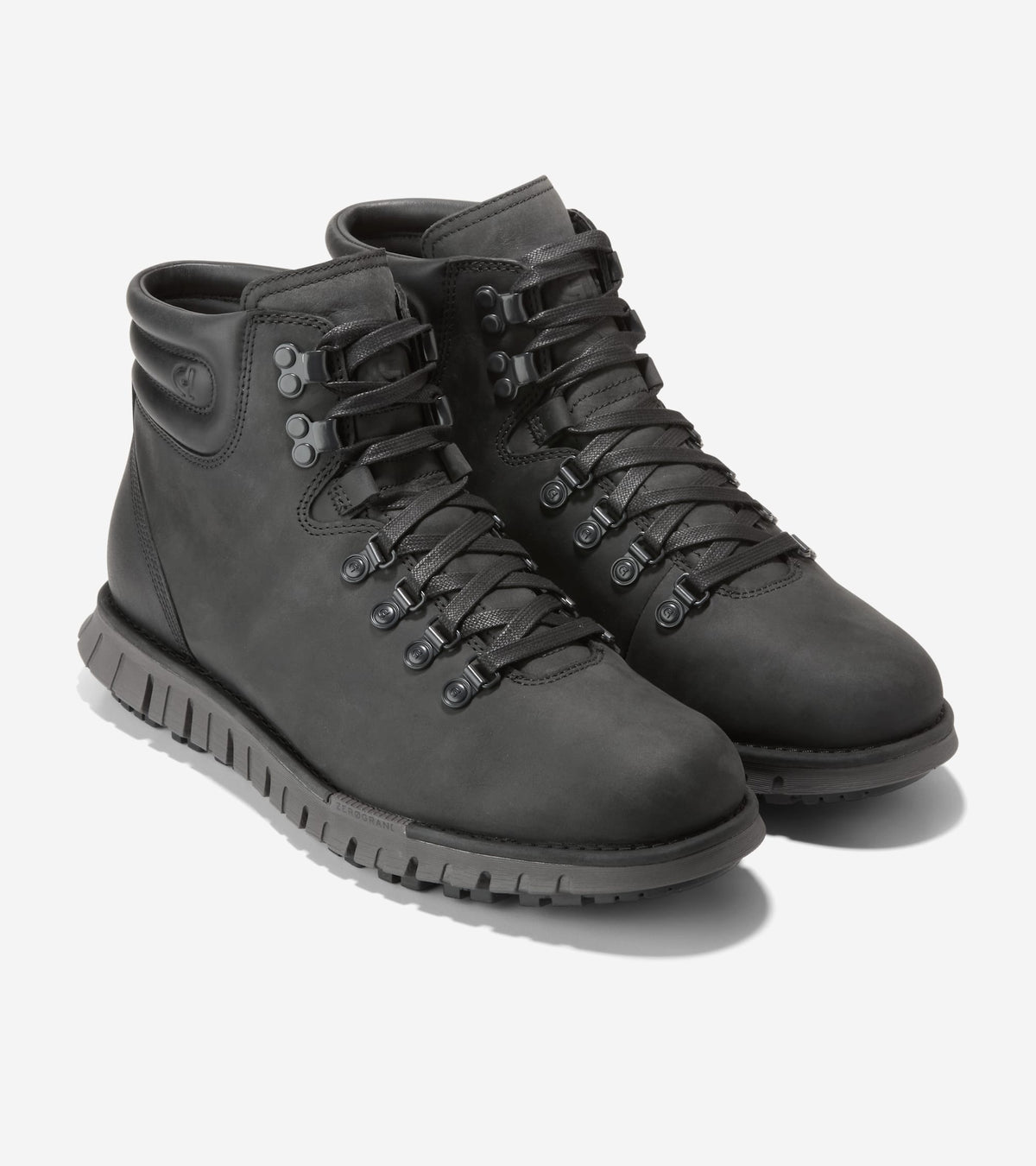 Men's ZERØGRAND Remastered Waterproof Hiking Boots-Black-Pavement