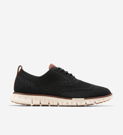 Men's ZERØGRAND Remastered Stitchlite™ Wingtip Oxfords-Black Stitchlite™-Ivory