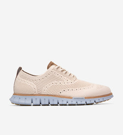 Men's ZERØGRAND Remastered Stitchlite™ Wingtip Oxfords-Pumice Stone-Natural