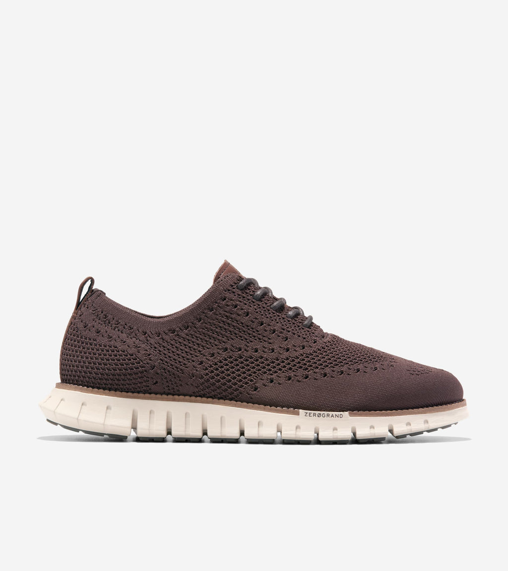 Men's ZERØGRAND Remastered Stitchlite™ Wingtip Oxfords-Dark Chocolate-Dark Natural