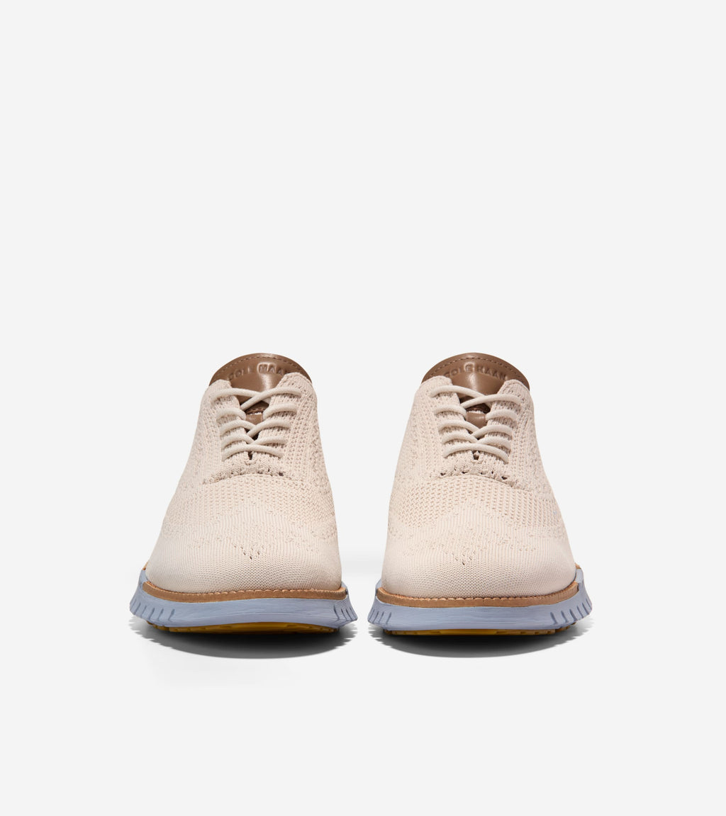 Men's ZERØGRAND Remastered Stitchlite™ Wingtip Oxfords-Pumice Stone-Natural