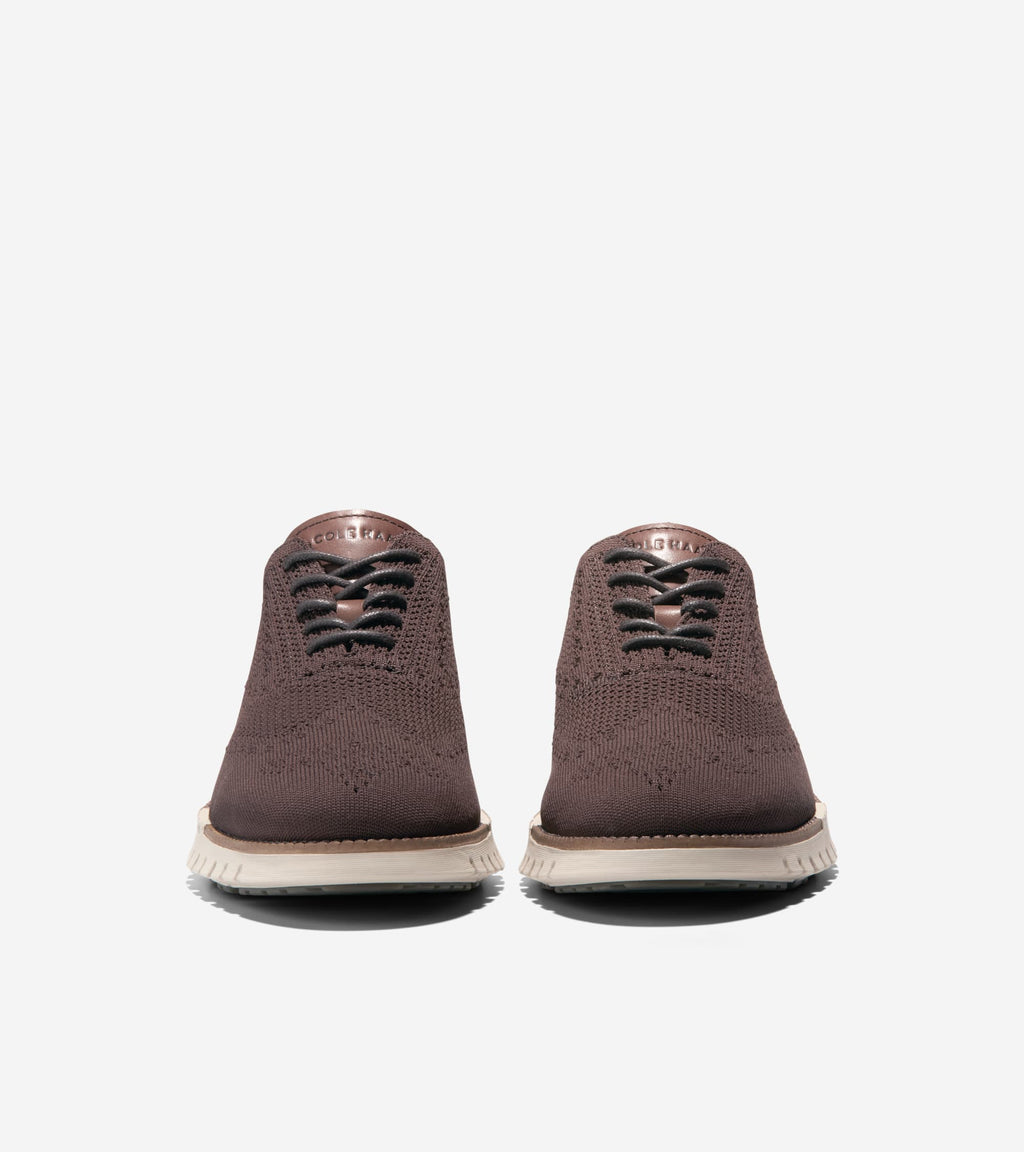 Men's ZERØGRAND Remastered Stitchlite™ Wingtip Oxfords-Dark Chocolate-Dark Natural