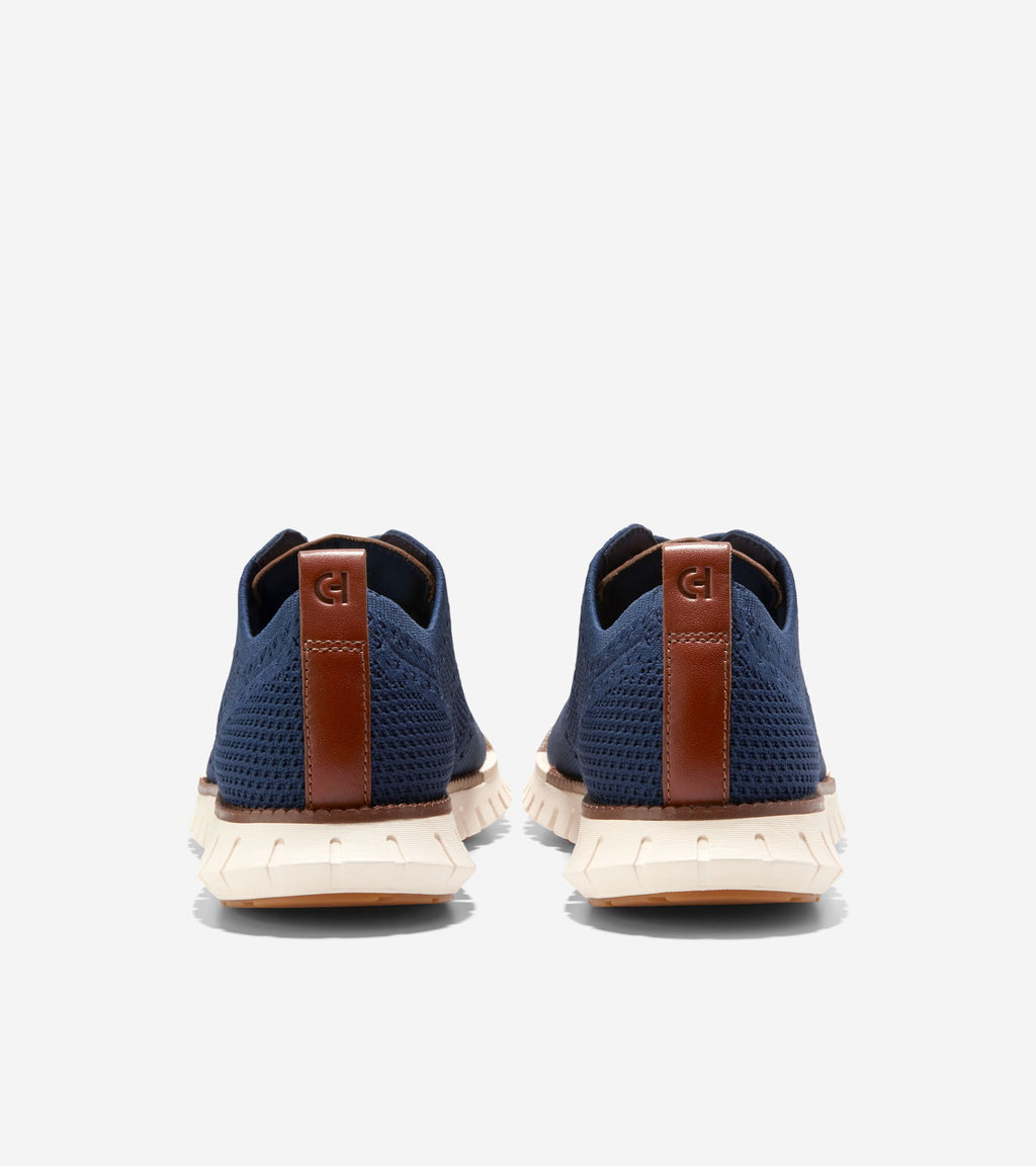 Men's ZERØGRAND Remastered Stitchlite™ Wingtip Oxfords-Marine Blue Stitchlite™-Ivory