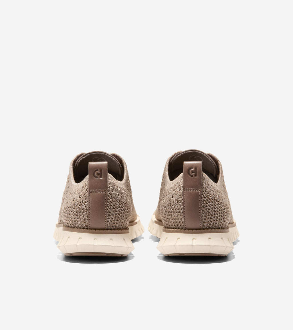 Men's ZERØGRAND Remastered Stitchlite™ Wingtip Oxfords-Light Whiskey-Natural-Ivory