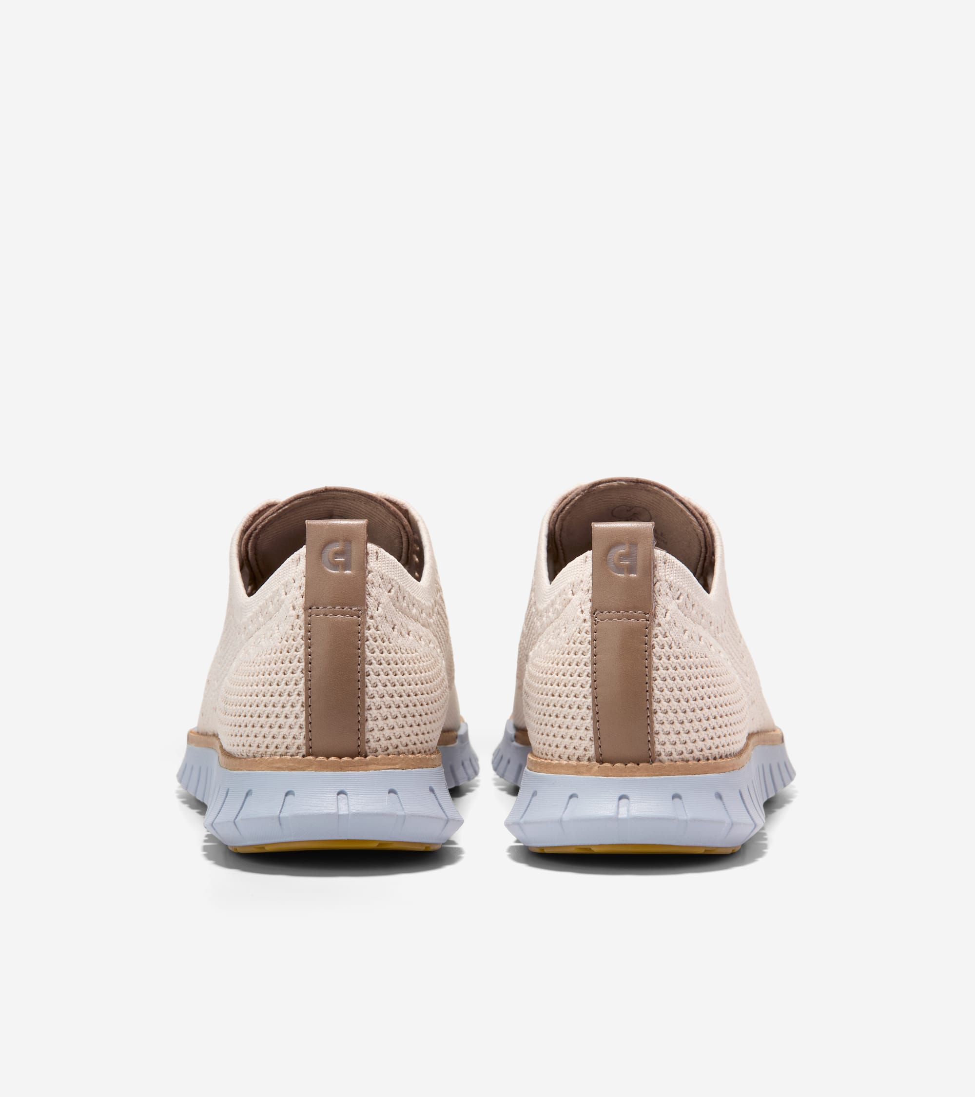 COLE HAAN ZEROGRAND STCHLTE OX 7.5 ベージュ Men's ZERØGRAND Remastered Stitchlite™ Wingtip Oxfords in Beige