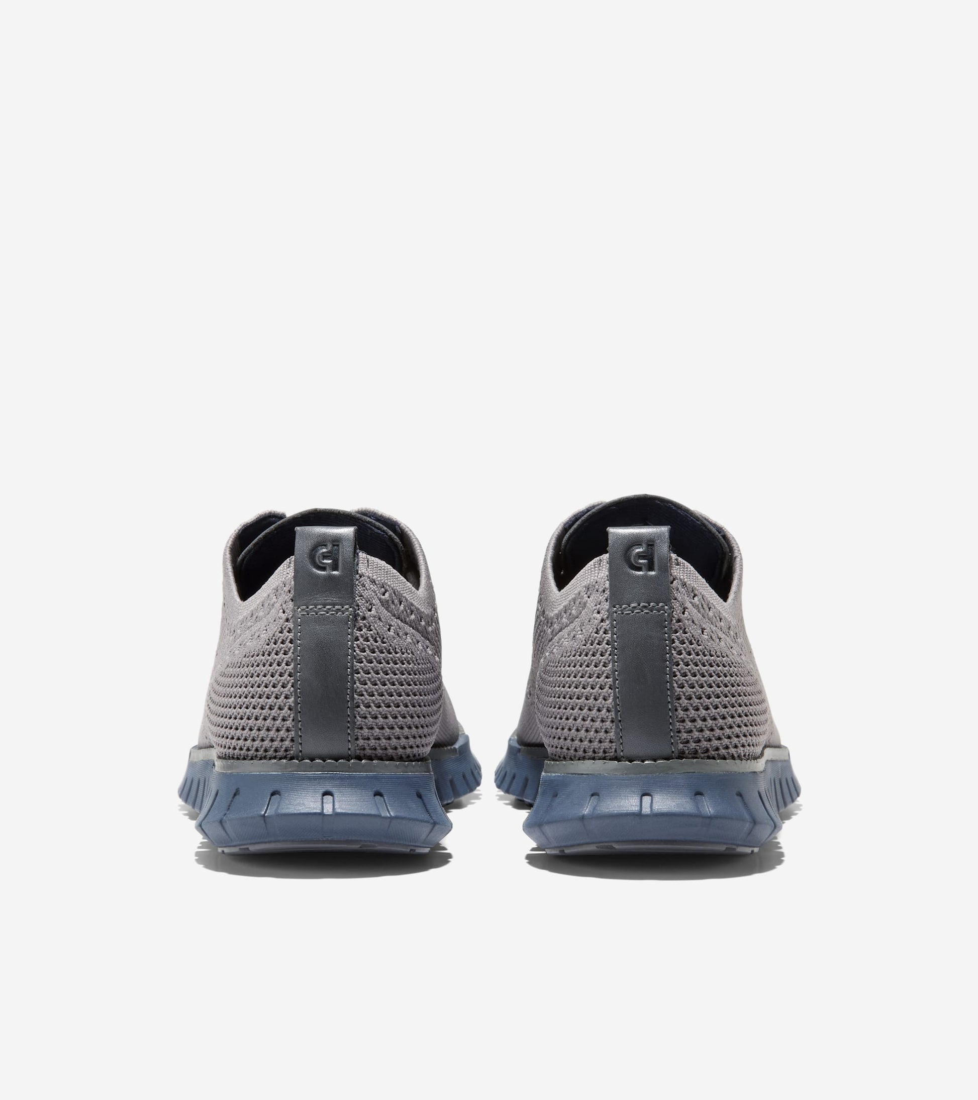 Men's ZERØGRAND Remastered Stitchlite™ Wingtip Oxfords-Steel Gray-Gray Pinstripe