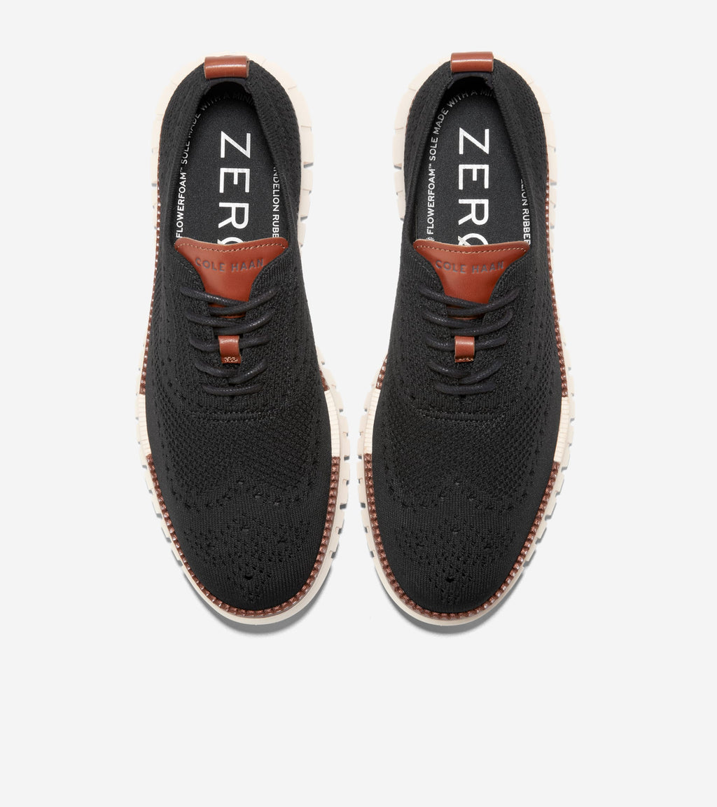 Men's ZERØGRAND Remastered Stitchlite™ Wingtip Oxfords-Black Stitchlite™-Ivory
