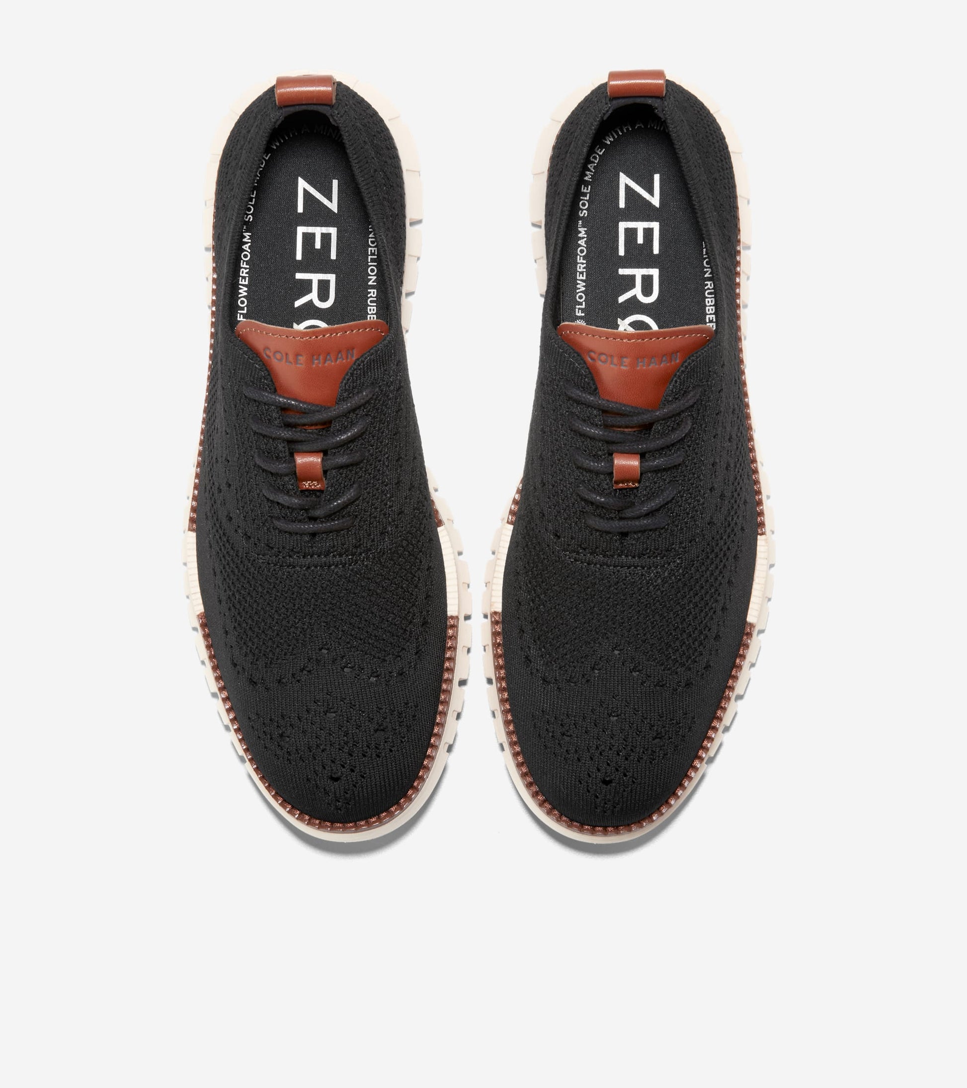 Men's ZERØGRAND Remastered Stitchlite™ Wingtip Oxfords-Black Stitchlite™-Ivory