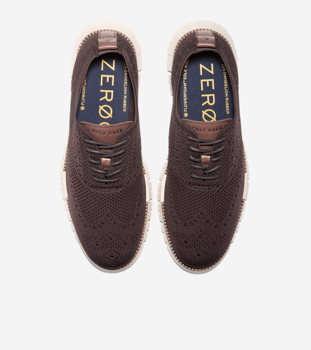 Men's ZERØGRAND Remastered Stitchlite™ Wingtip Oxfords-Dark Chocolate-Dark Natural