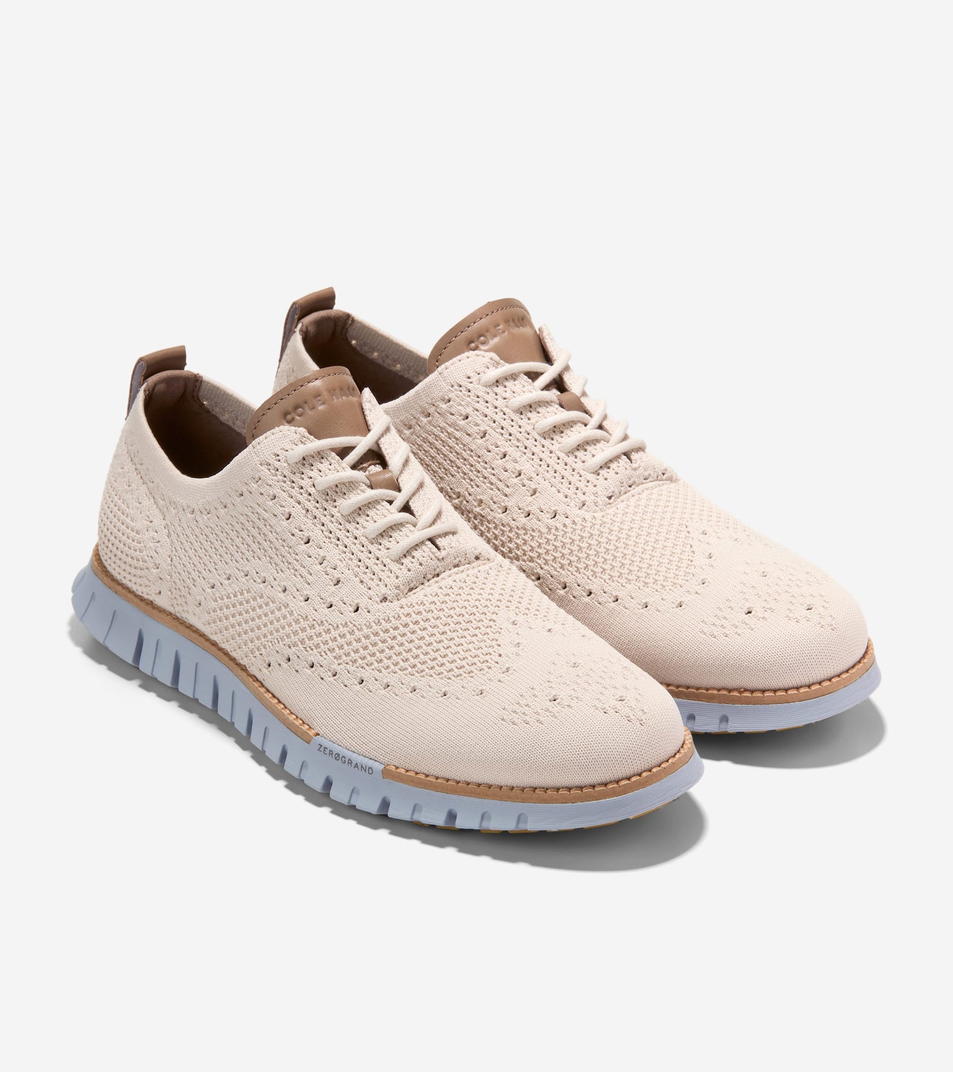 Men's ZERØGRAND Remastered Stitchlite™ Wingtip Oxfords-Pumice Stone-Natural