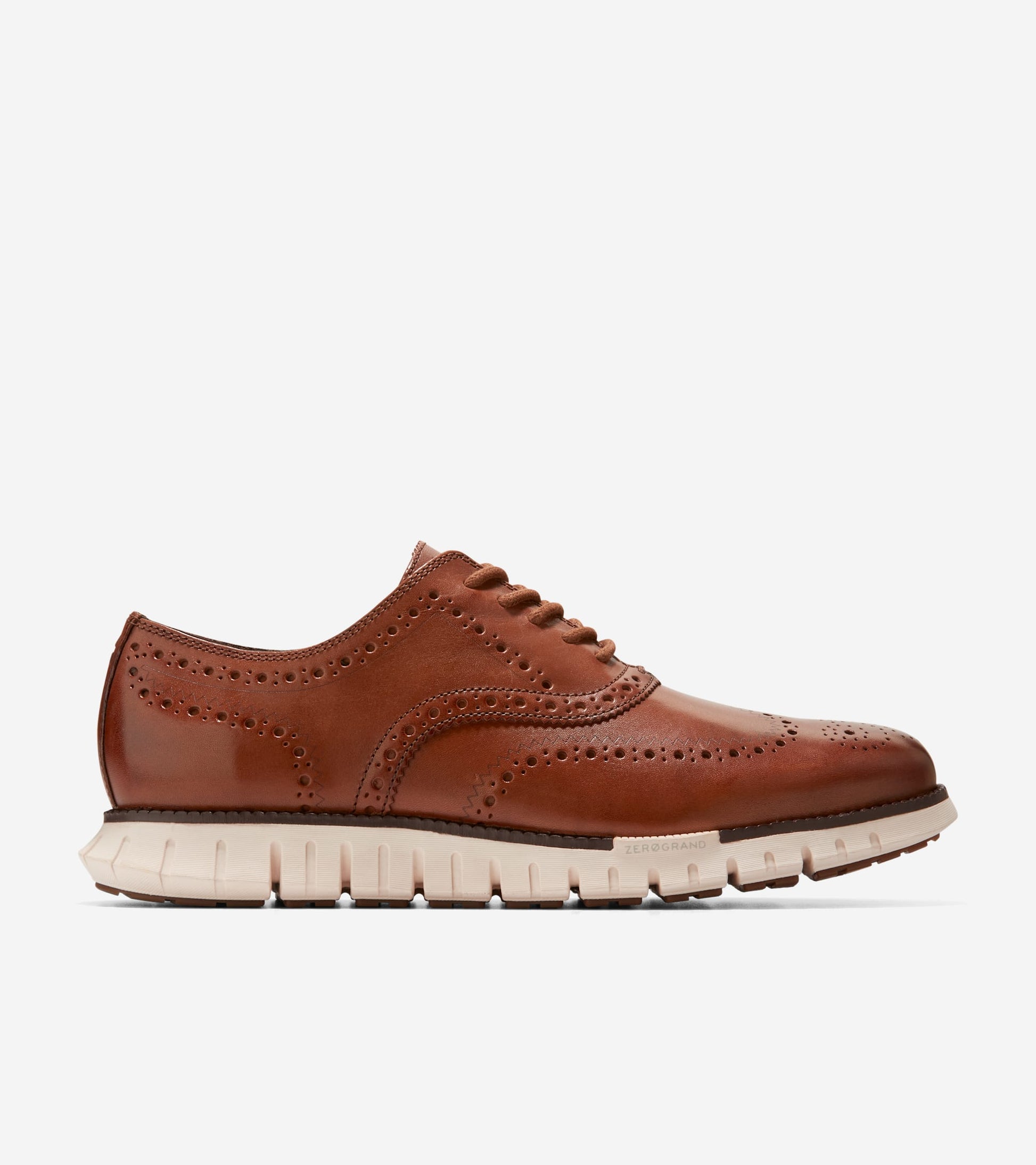 Men's ZERGRAND Remastered Wingtip Oxfords in Brown | Cole Haan Men's ZERGRAND Remastered Wingtip Oxfords in Brown | Cole Haan