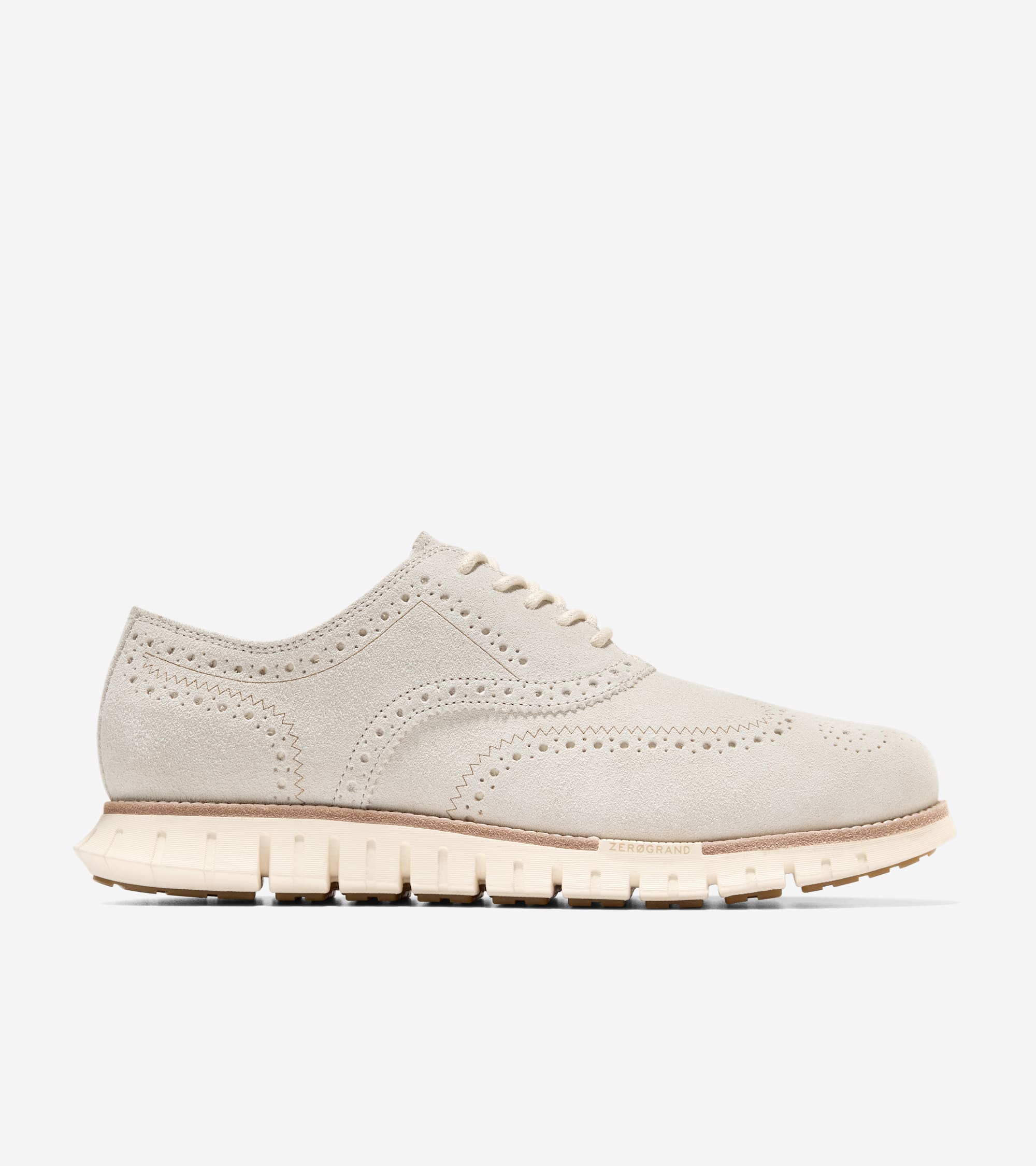 Men's ZERØGRAND Remastered Wingtip Oxfords in Beige | Cole Haan