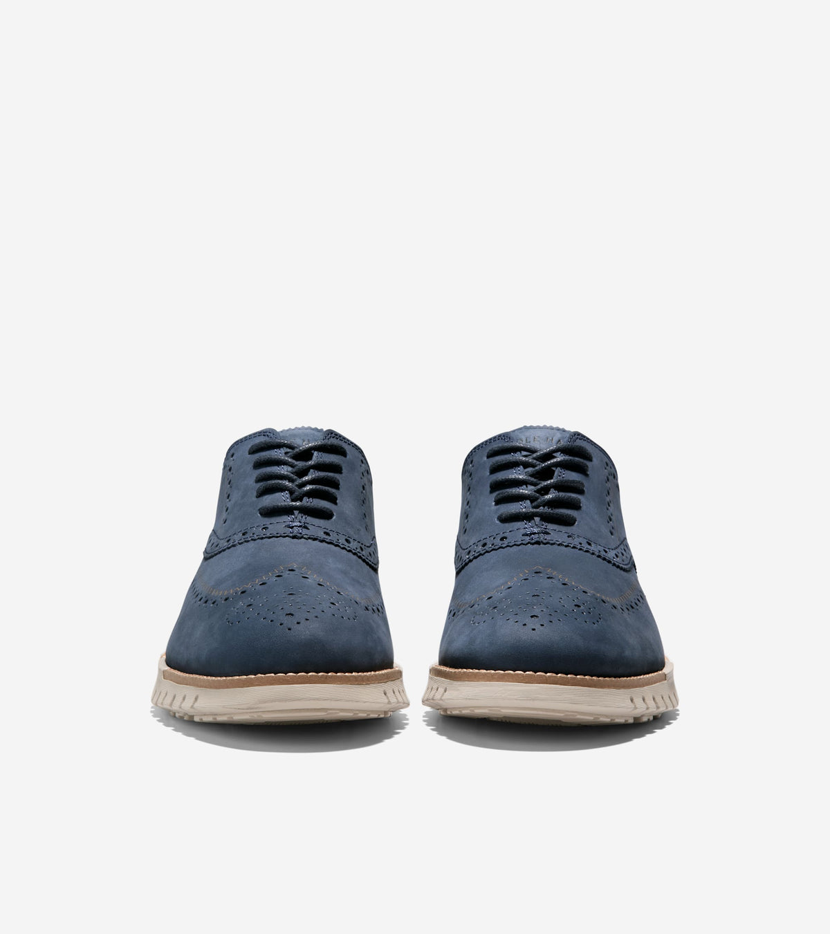 Men's ZERØGRAND Remastered Wingtip Oxfords-Navy Blazer-Dark Natural-Dove