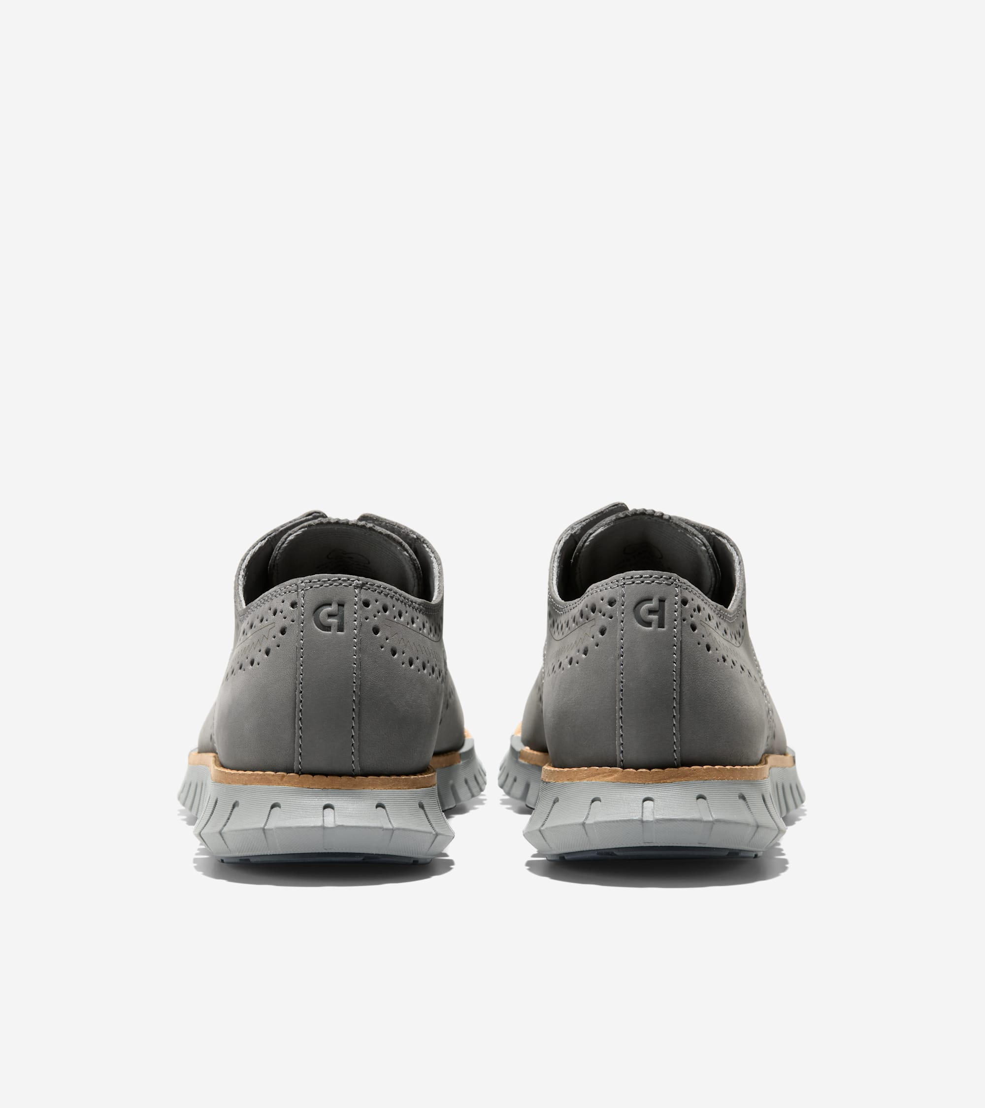 Men's ZERØGRAND Remastered Wingtip Oxfords in Grey | Cole Haan