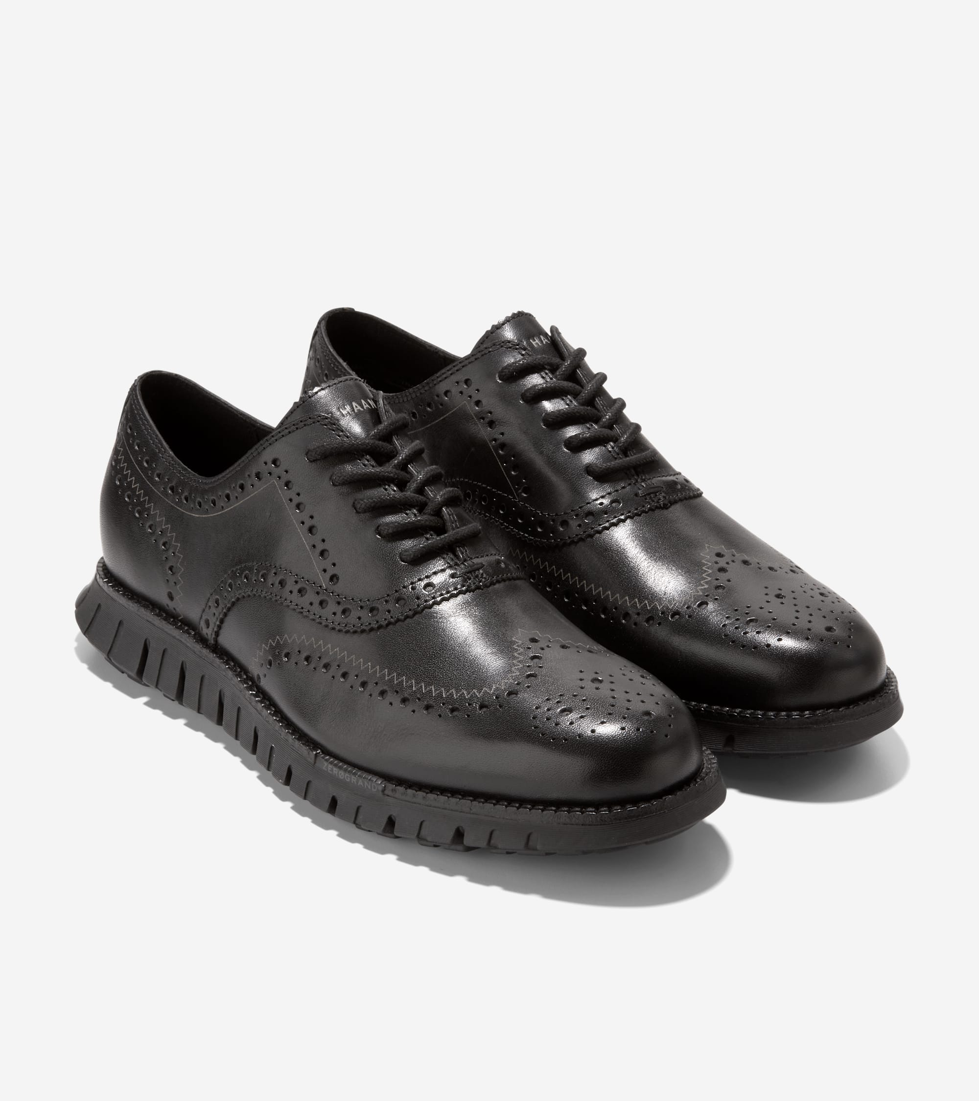 Men's ZERØGRAND Remastered Wingtip Oxfords in Black | Cole Haan