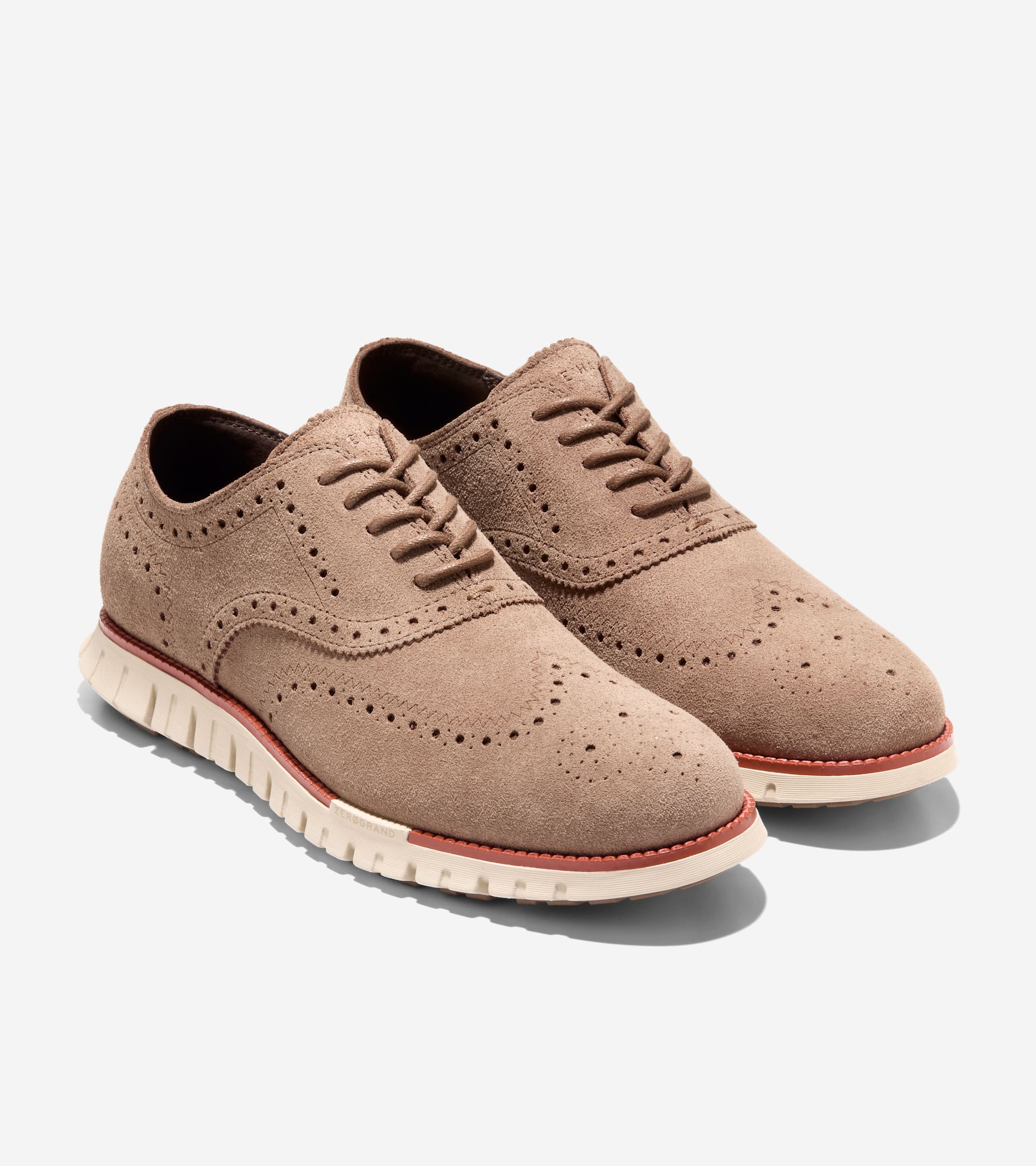 Men's ZERØGRAND Remastered Wingtip Oxfords in Brown | Cole Haan
