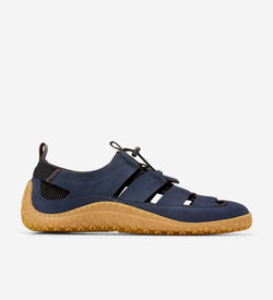Men's ZERØGRAND Tidetrek Fisherman Sandals-Navy-Gum