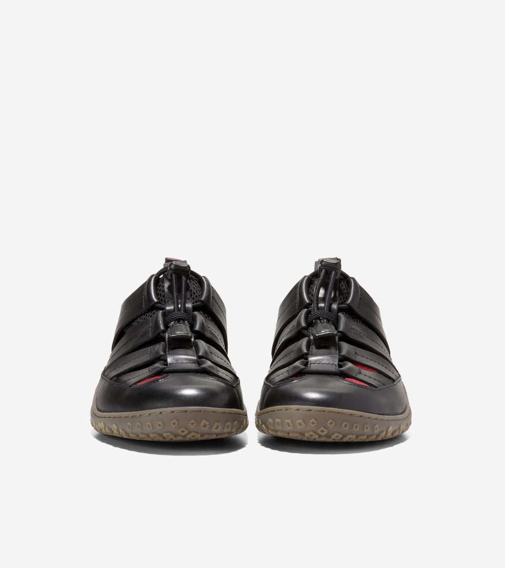 Men's ZERØGRAND Tidetrek Fisherman Sandals-Black