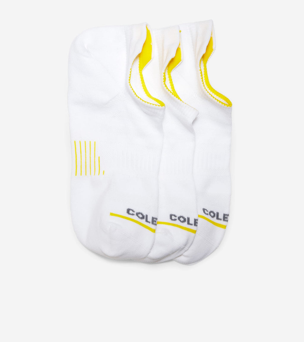 Men's ZERØGRAND 3-Pair Liner Socks-White
