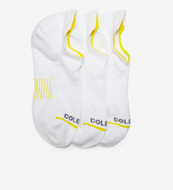 Women's ZERØGRAND 3-Pair Liner Socks-White