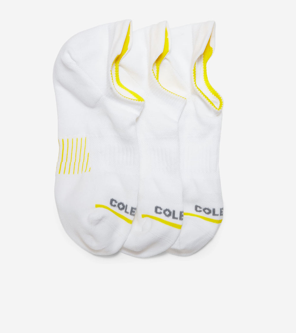 Women's ZERØGRAND 3-Pair Liner Socks-White