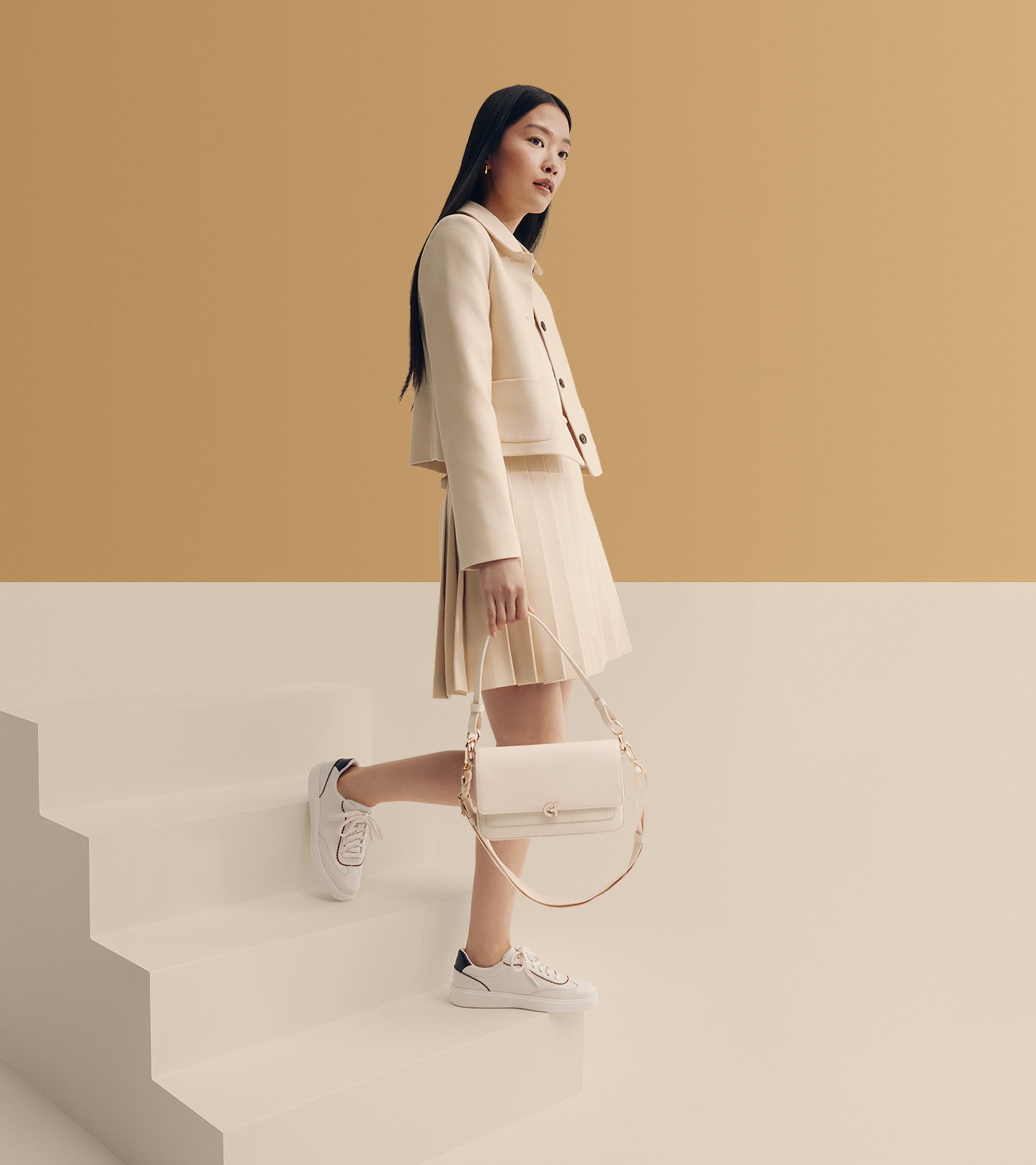 Women's Grand Crosscourt Arlowe Sneakers in White | Cole Haan
