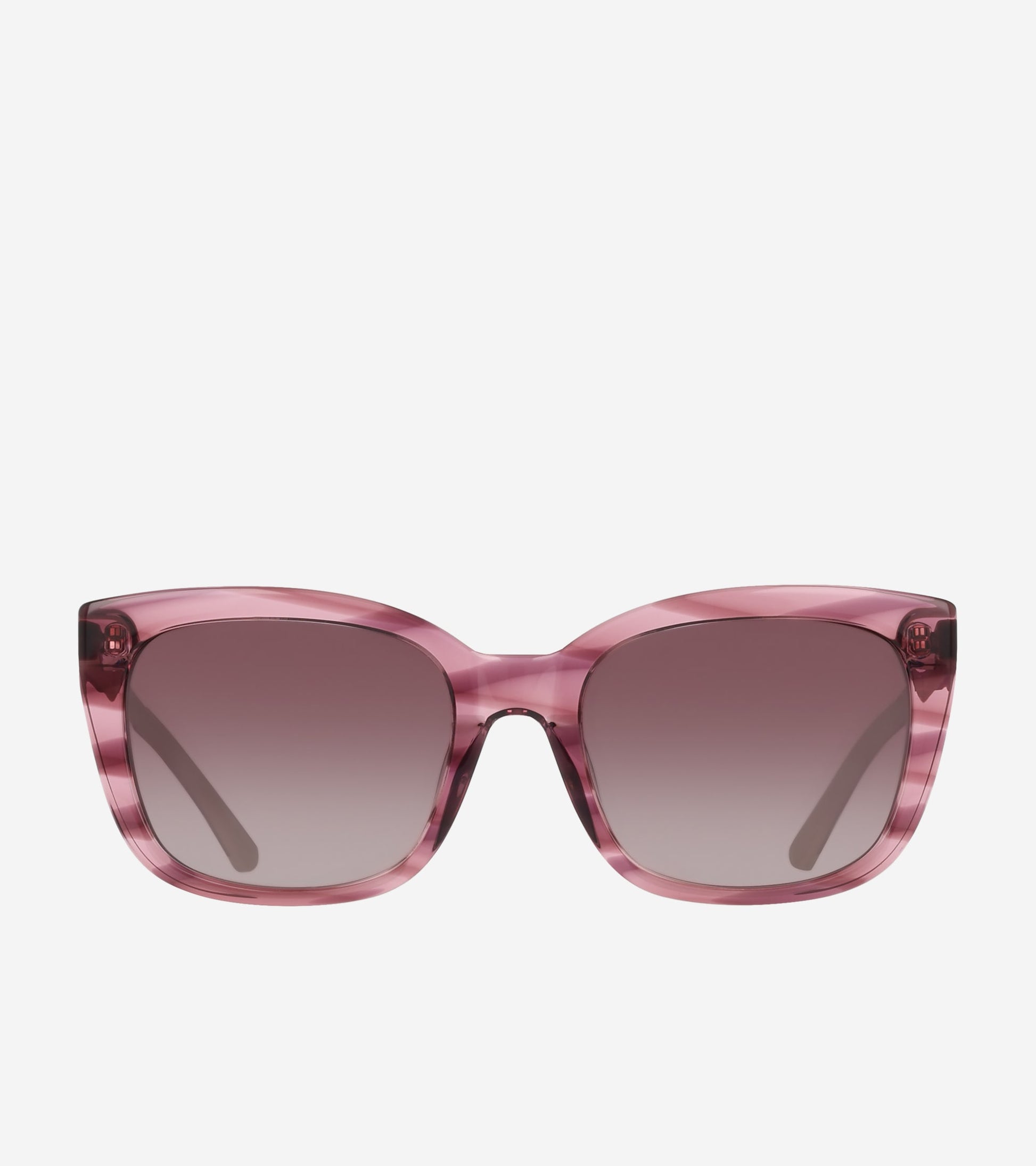 Horn Modified Rectangle Sunglasses-Mauve Horn