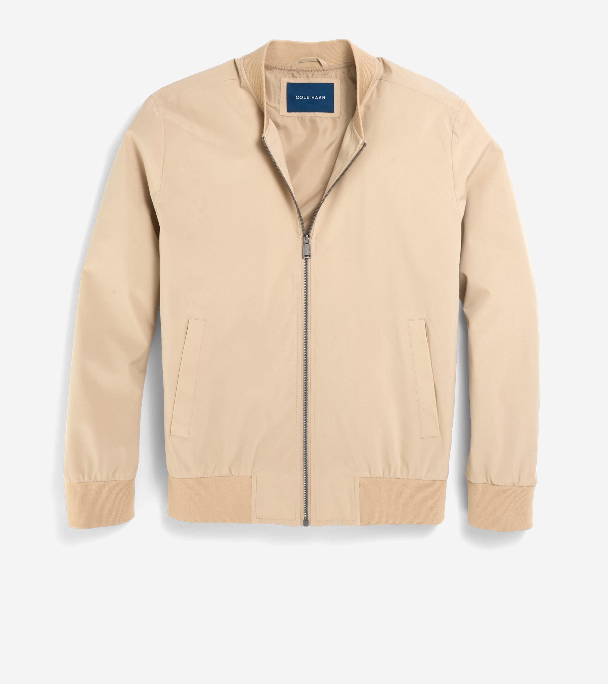 Men's Nylon Bomber Jacket in Beige | Cole Haan
