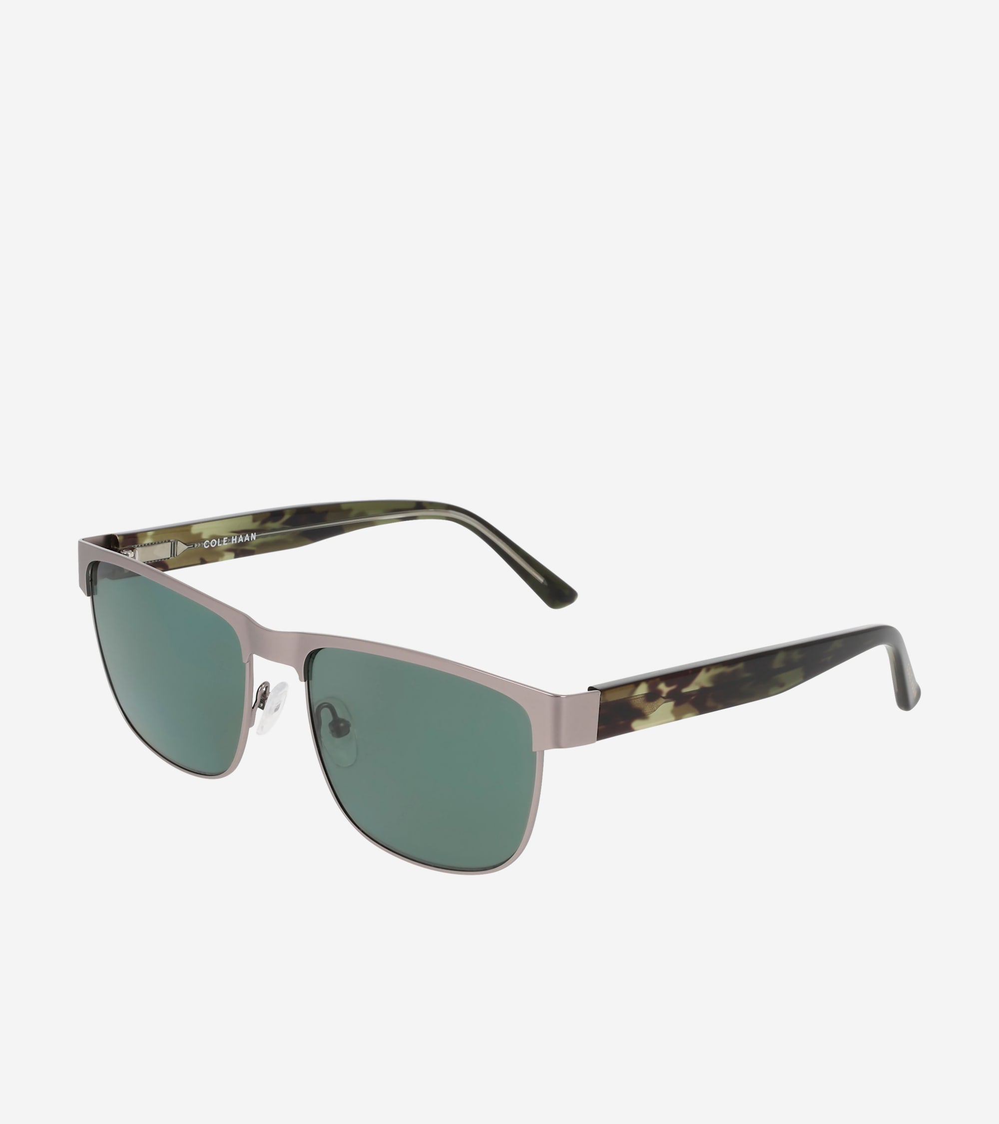 Men's Vintage Camo Modified Rectangle Sunglasses in Grey | Cole Haan
