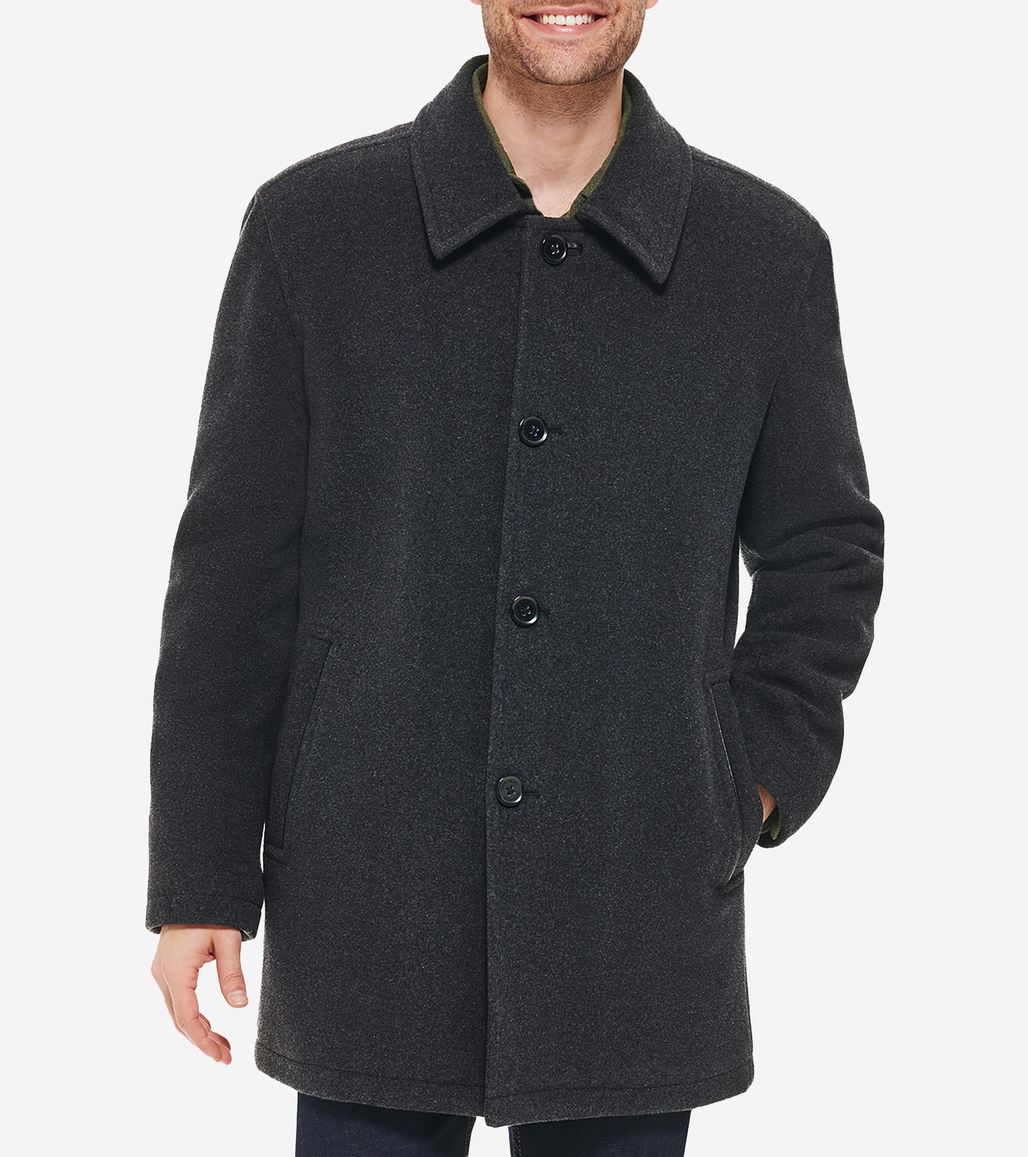 ポーカーズ　カンティス着用　　FORMA Wool Coat 11747391 Wool Blend Houndstooth Carcoat - Multi – Paul Fredrick