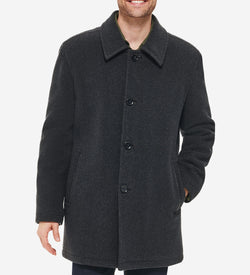 Men's Wool-Blend Car Coat