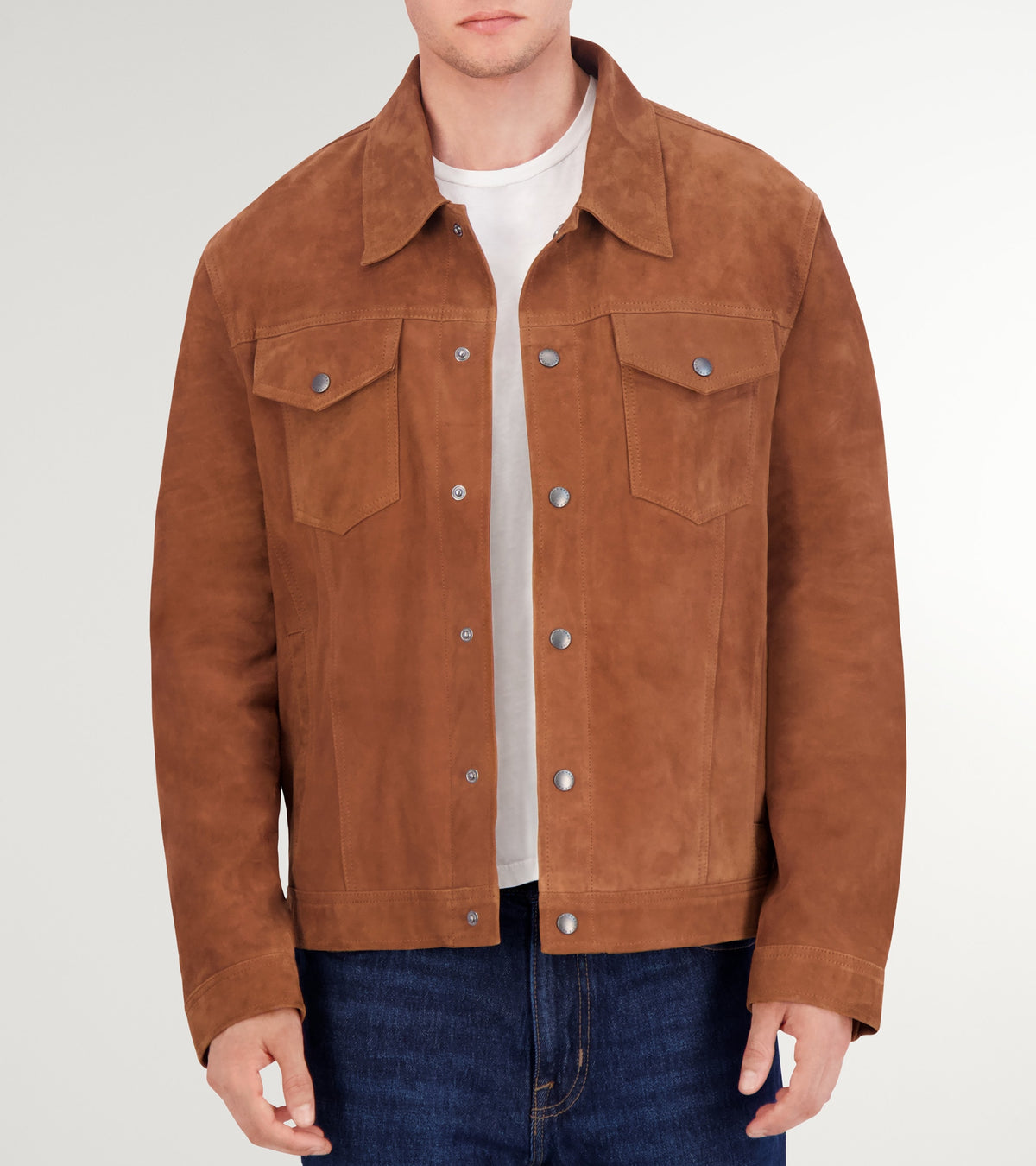 Men's Trucker Suede Jacket