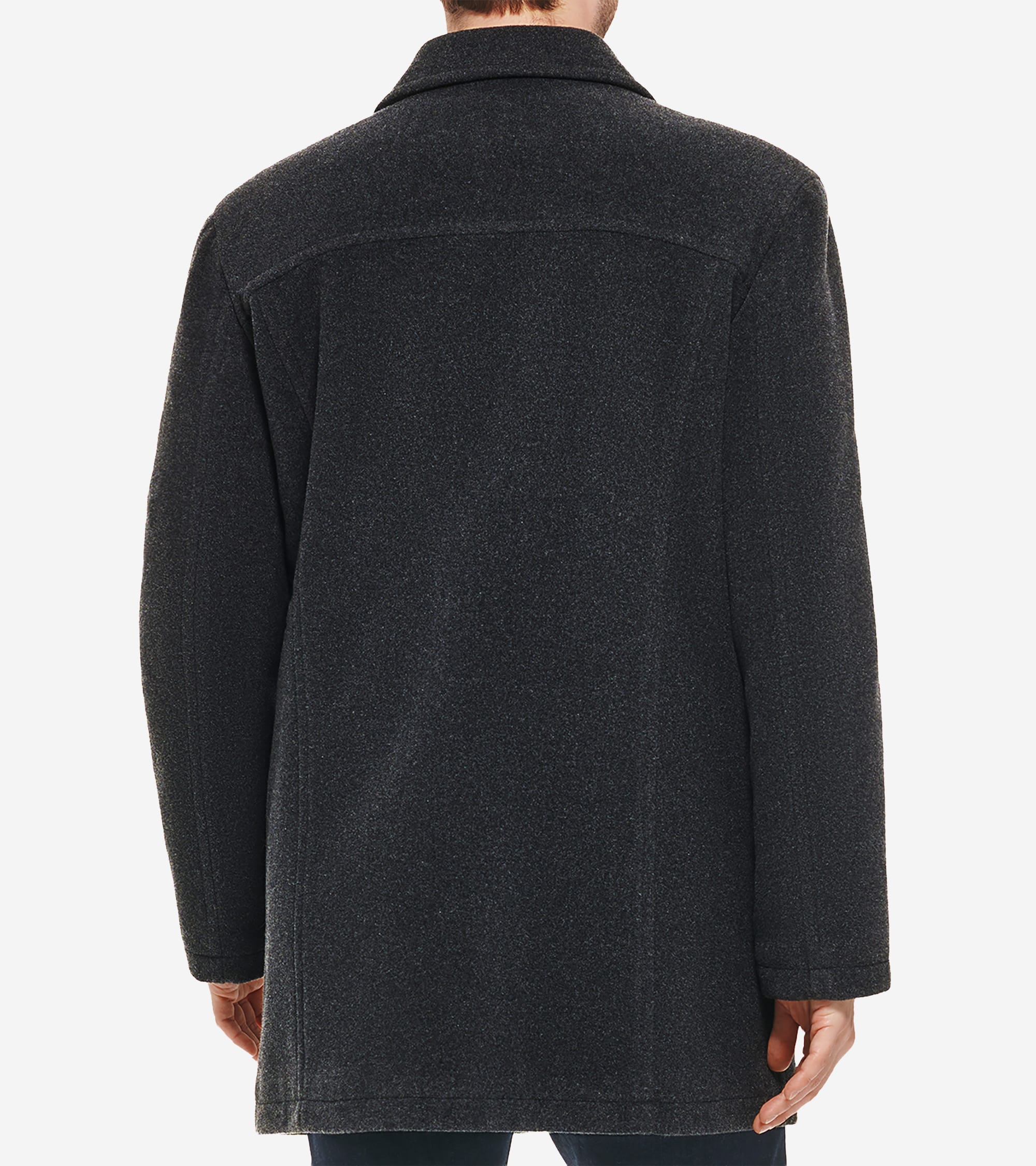 Men's Wool-Blend Car Coat in Grey | Cole Haan