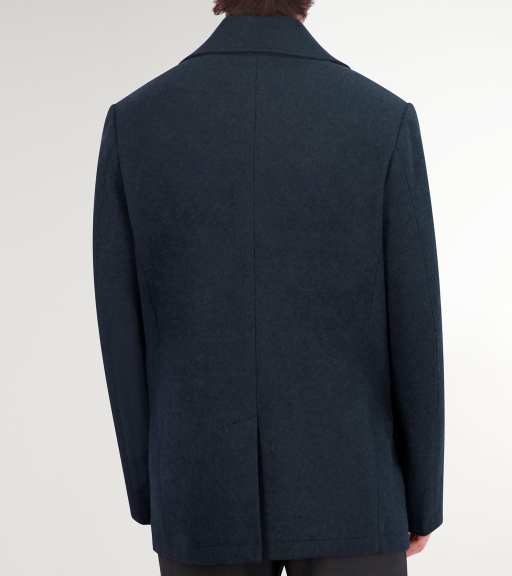 Men's Wool Peacoat-Navy