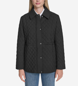 Women's Quilted Jacket-Black