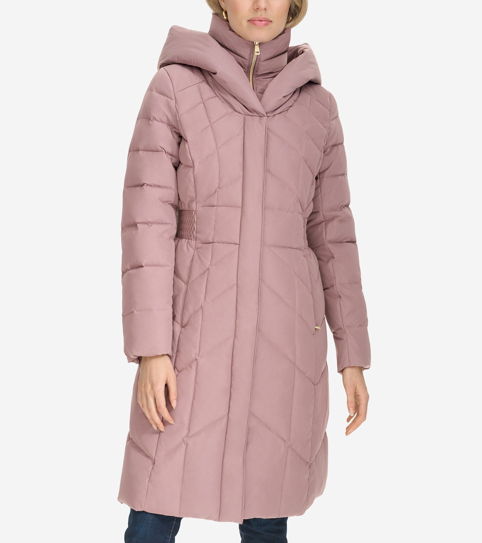 Women's Taffeta Down Coat in Pink | Cole Haan