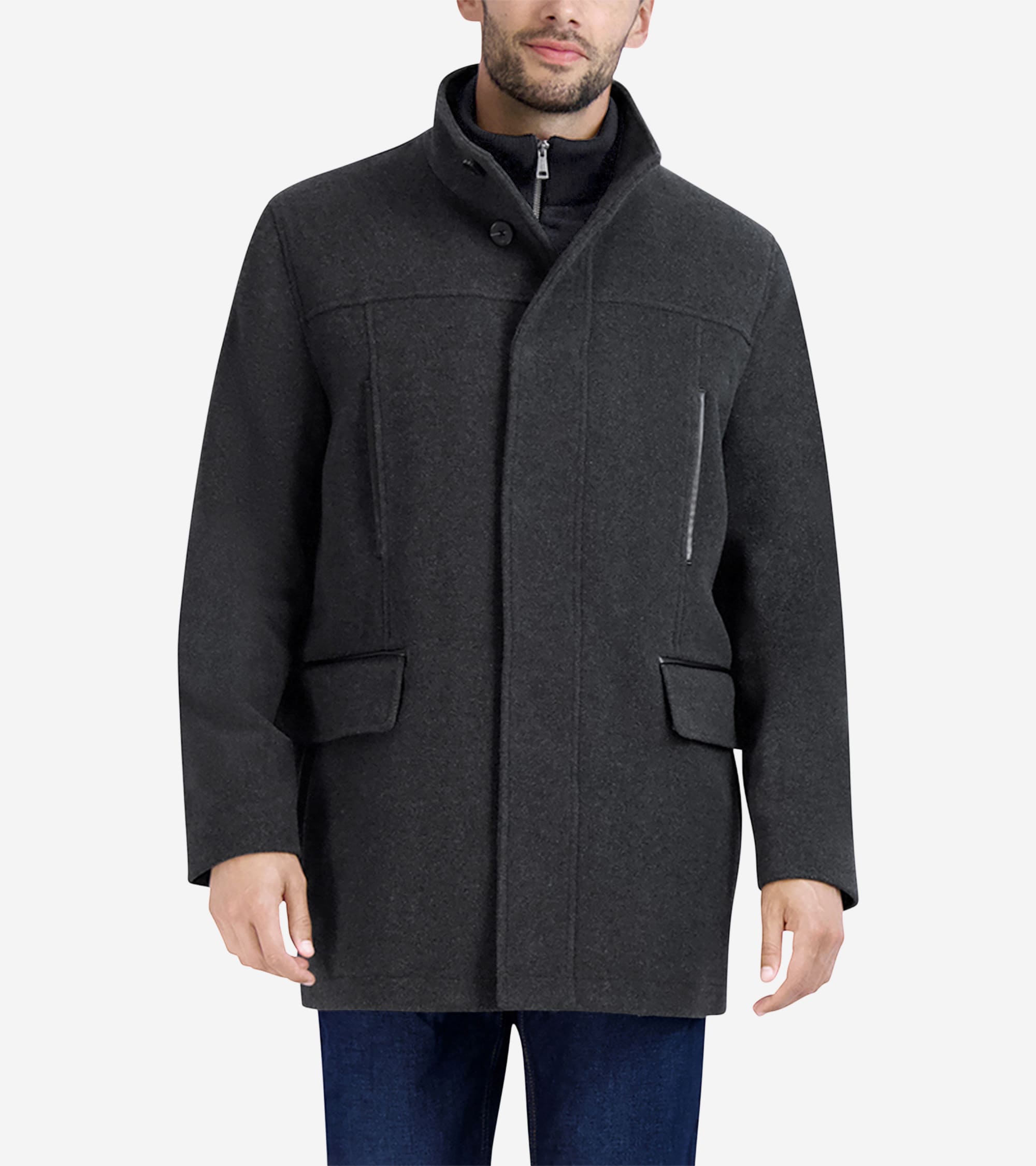 Men's All-Weather Car Coat in Grey | Cole Haan