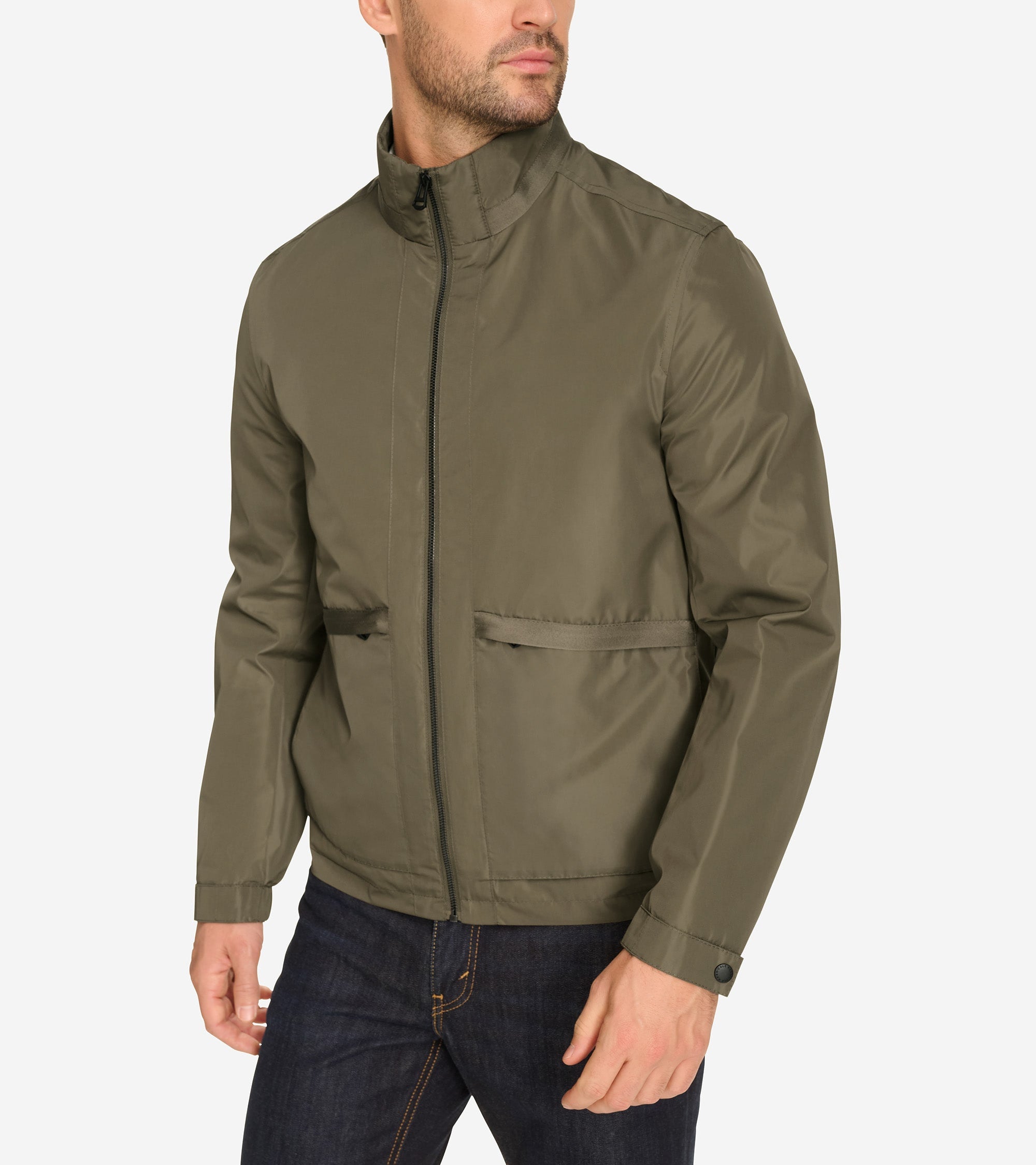 manielle ブルゾン Men's Packable Windbreaker in Green | Cole Haan