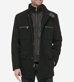 Men's Car Coat-Black
